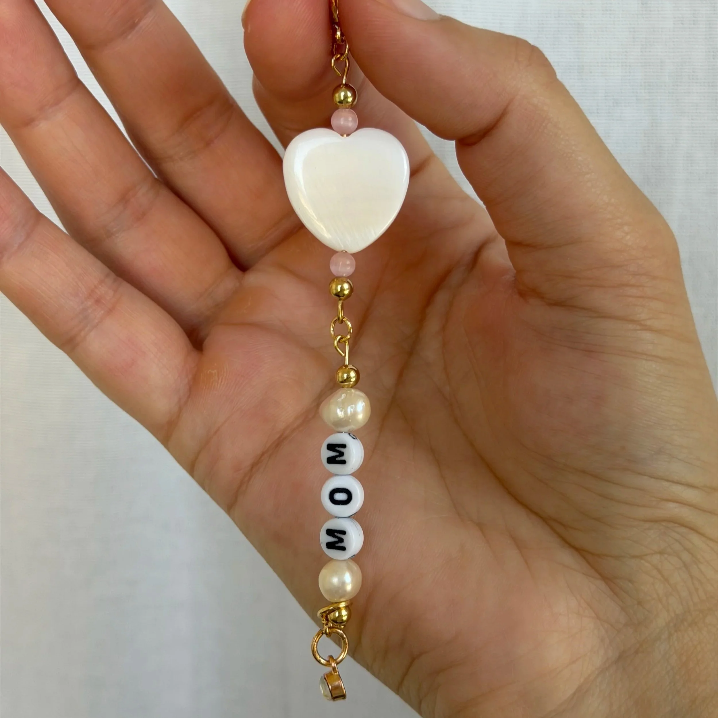 Mom's Heart Charm