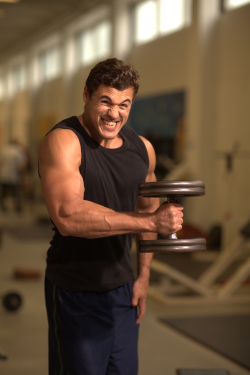 Samir Abbassi overloading his muscles