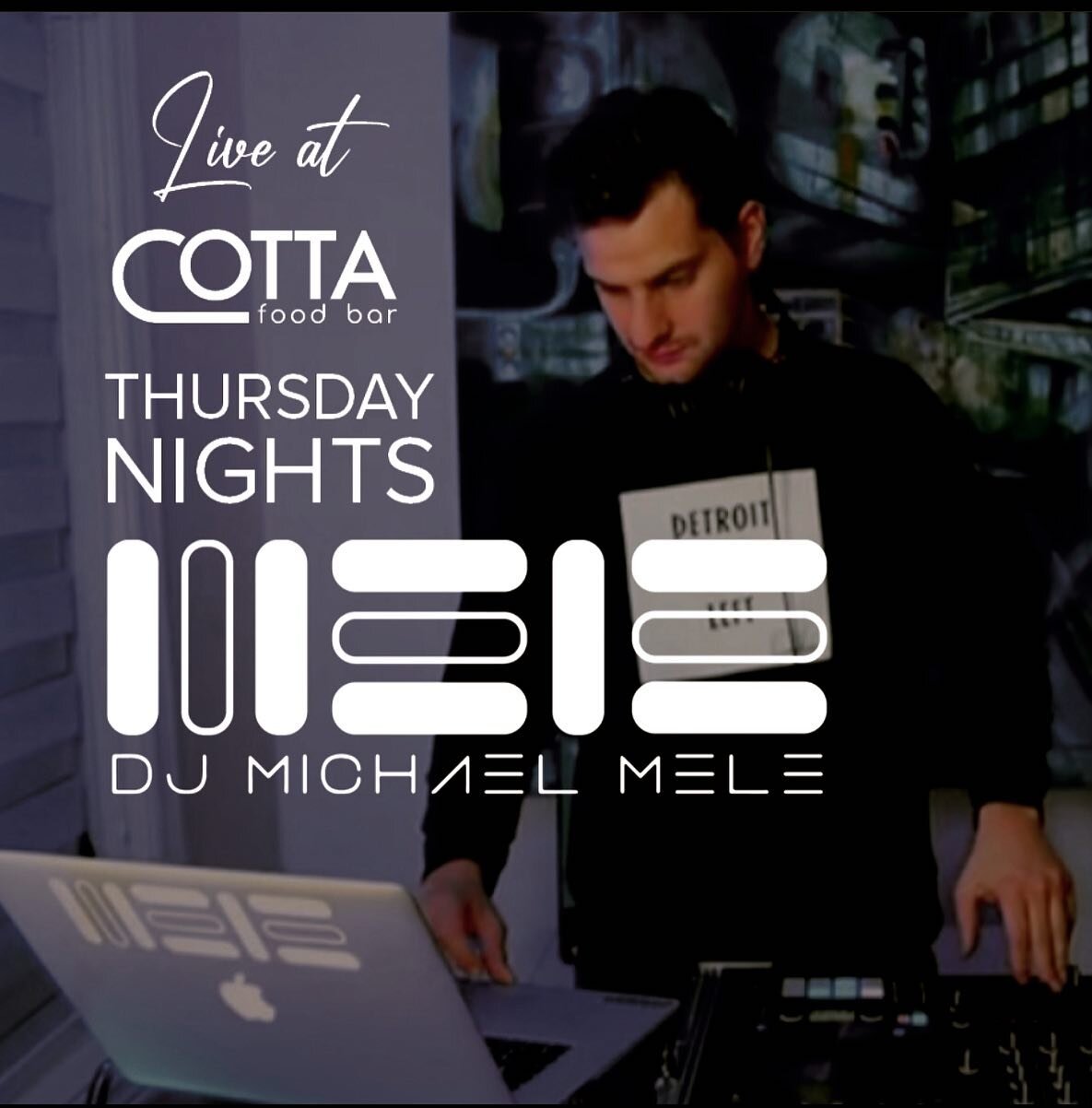 Starting this Thursday I&rsquo;ll be at @cottafoodbar setting the vibe.