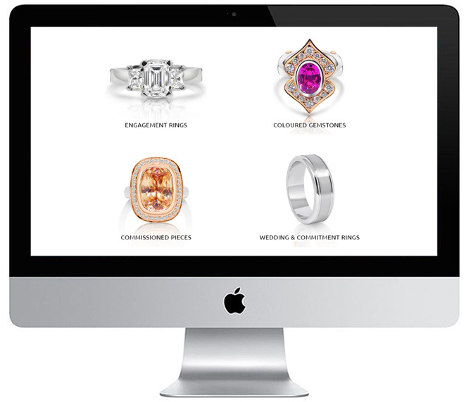 Kimmison Jewellery – Gallery options: Engagement rings, Coloured gemstones, Commissioned pieces, Wedding & commitment rings