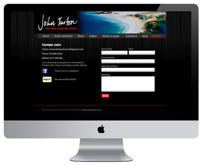John Turton – Contact page