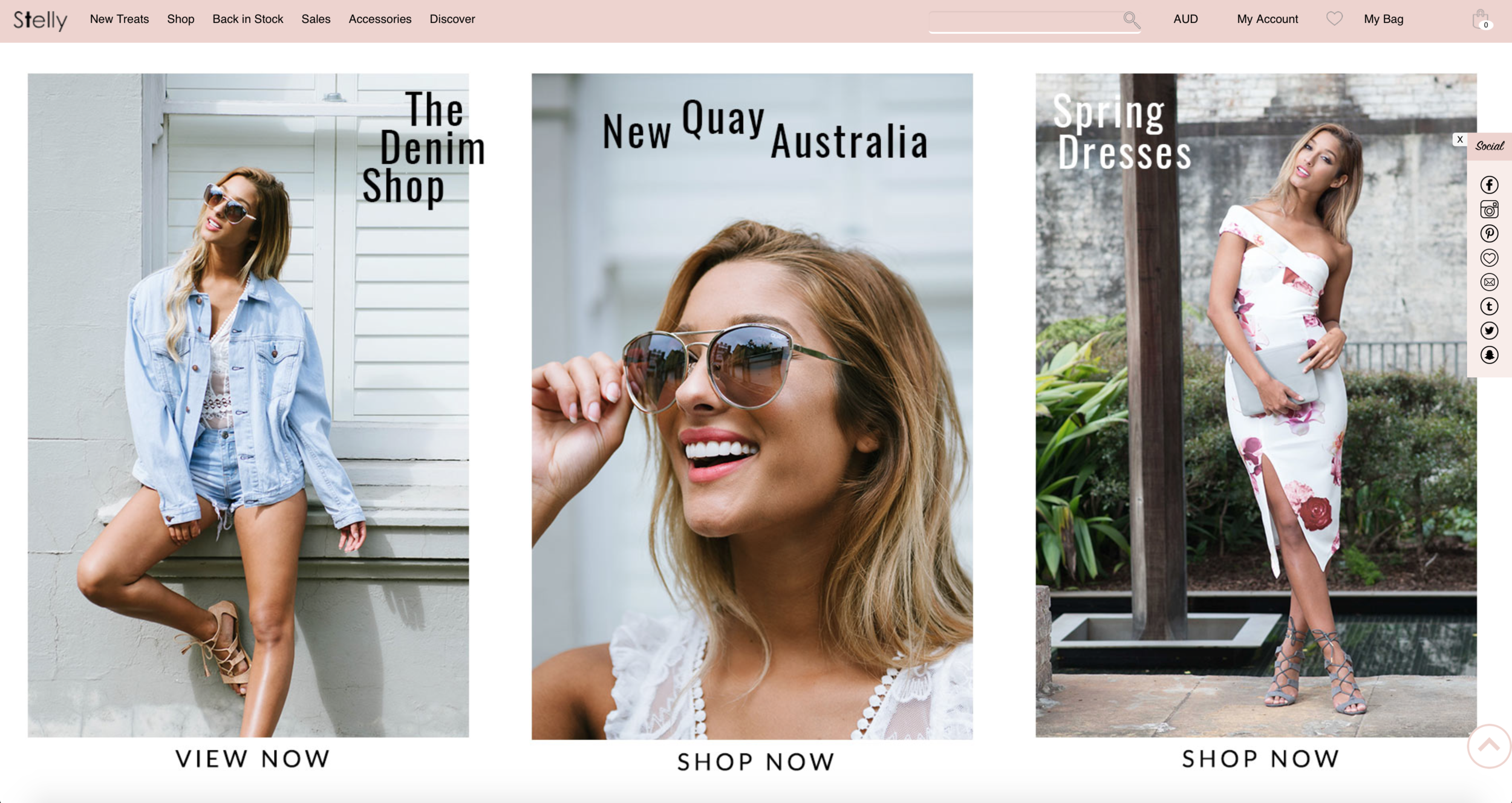 Stelly.com.au e-commerce