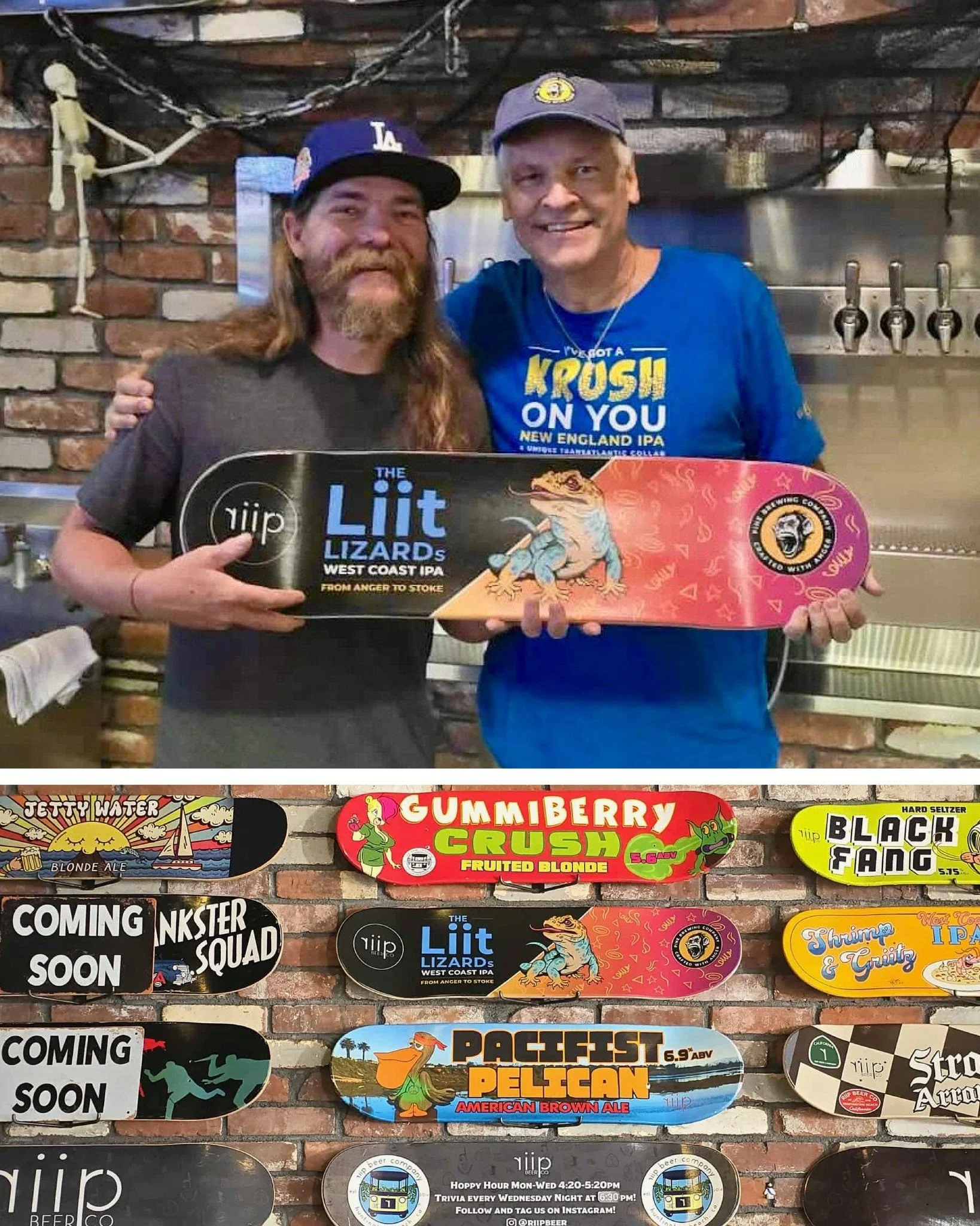 The California Collab is out! 🦎

I helgen hade den kaliforniska delen av v&aring;rt samarbete med Riip Beer premi&auml;r i Huntington Beach!

🎂 Riip firade f&ouml;delsedag &ndash; och v&aring;r gemensamma &ouml;l fick ta plats p&aring; deras ber&ou