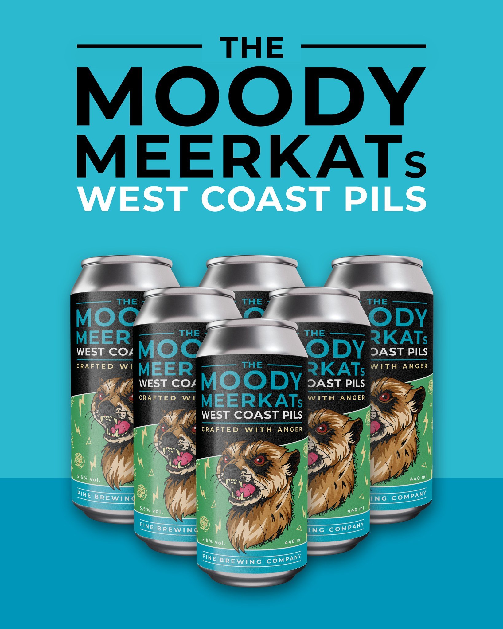 🍺 Nu finns The Moody Meerkat's West Coast Pils som best&auml;llningsvara i 6-pack!

🥭 En West Coast Pils med humlearomatisk smak och tydlig beska. Du m&ouml;ts av inslag av mango, sockerkaka, torkad ananas, rosmarin och grapefrukt.

🍽️ Serveras vi