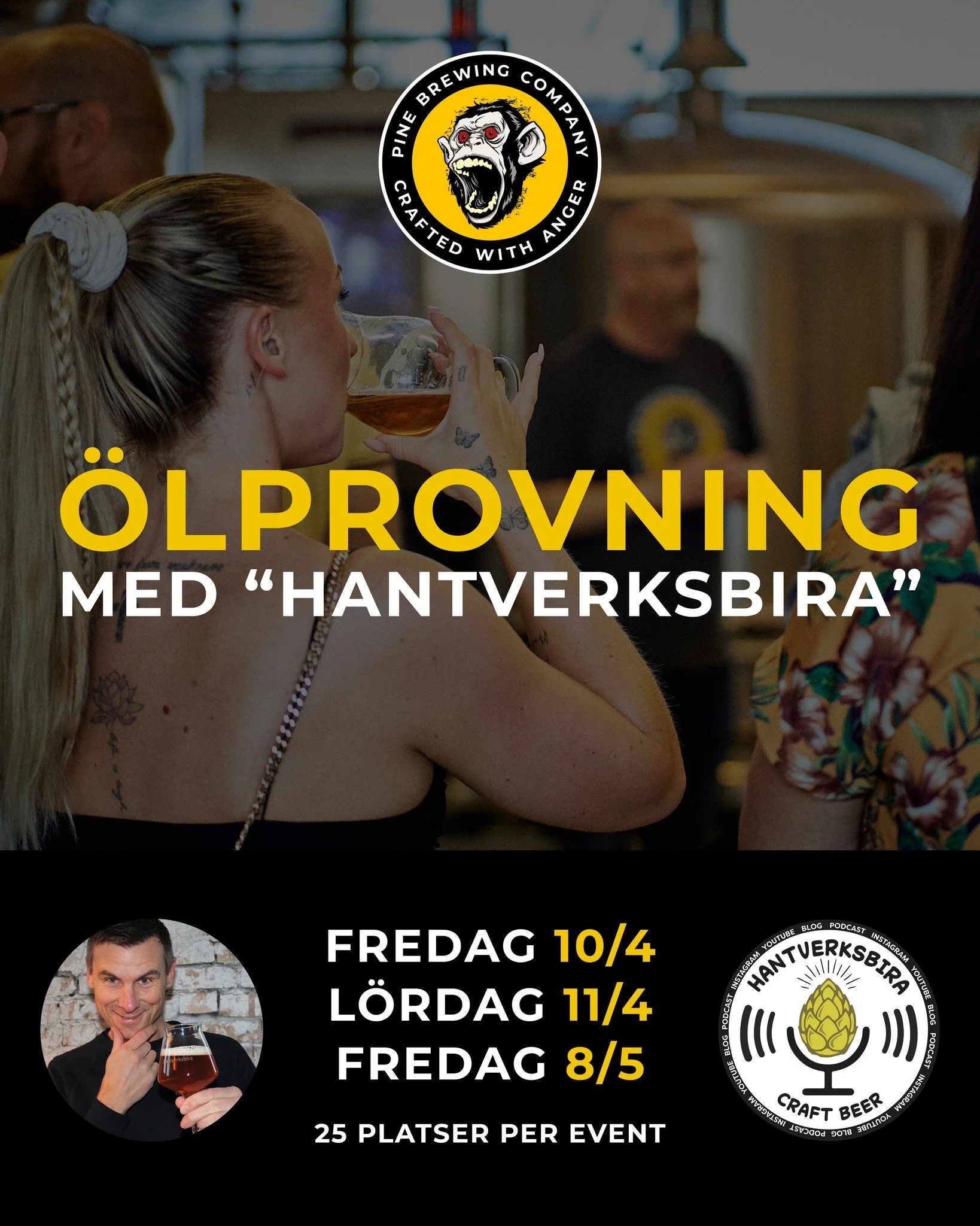 🦁 &Ouml;lsafari p&aring; The Zoo!

V&auml;lkomna p&aring; roliga och l&auml;rorika &ouml;lprovningar tillsammans med Instagram-profilen "Hantverksbira" och v&aring;ra prisbel&ouml;nta hantverks&ouml;l! ✨🍺

Instagram-profilen "Hantver