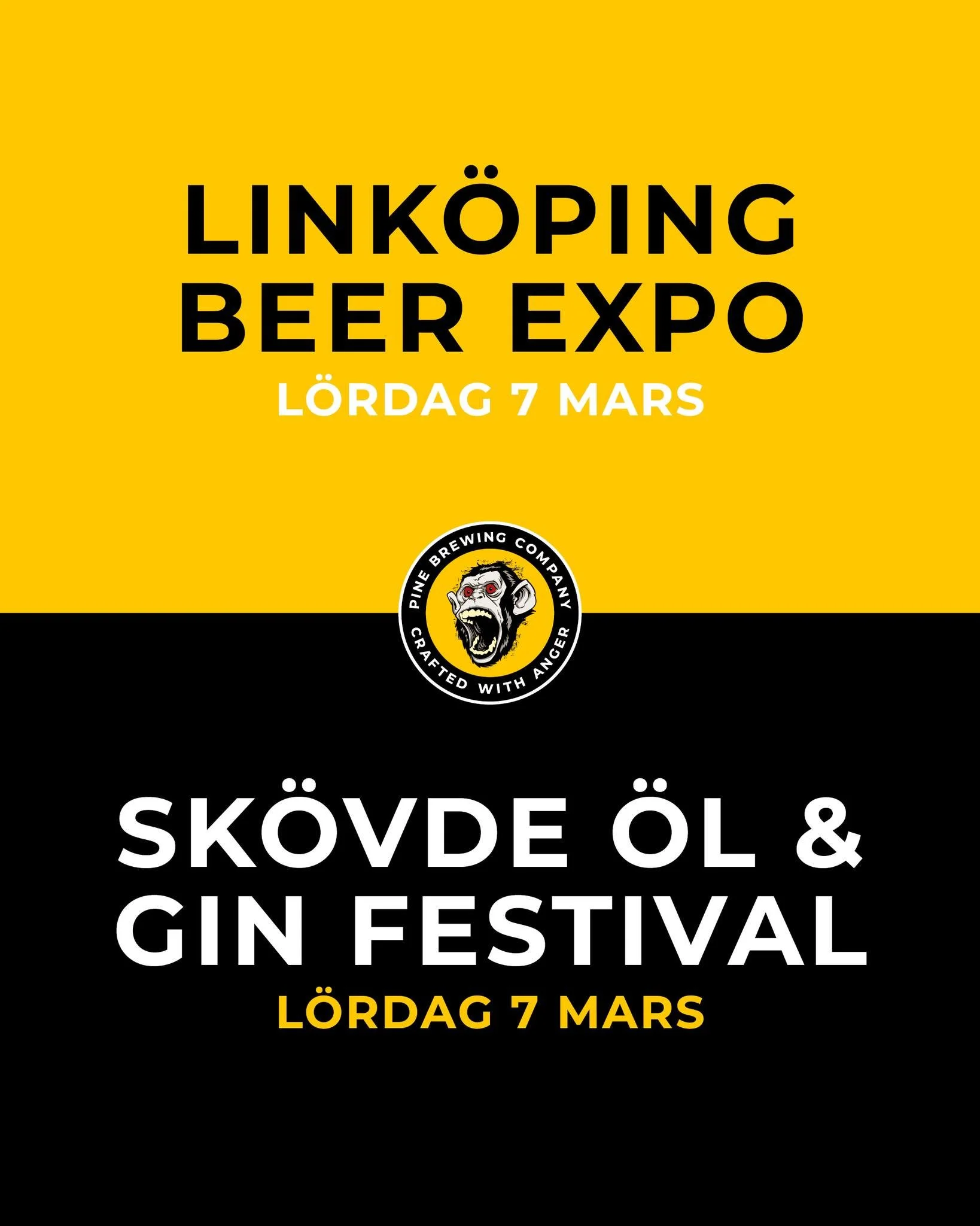 🍻 M&auml;ssa x 2 p&aring; l&ouml;rdag!

P&aring; l&ouml;rdag &aring;ker vi p&aring; tv&aring; grymma dryckesm&auml;ssor!
📍 Link&ouml;ping Beer Expo
📍 Sk&ouml;vde &Ouml;l &amp; Gin Festival

Kom f&ouml;rbi v&aring;r monter! Vi tar sj&auml;lvklart m