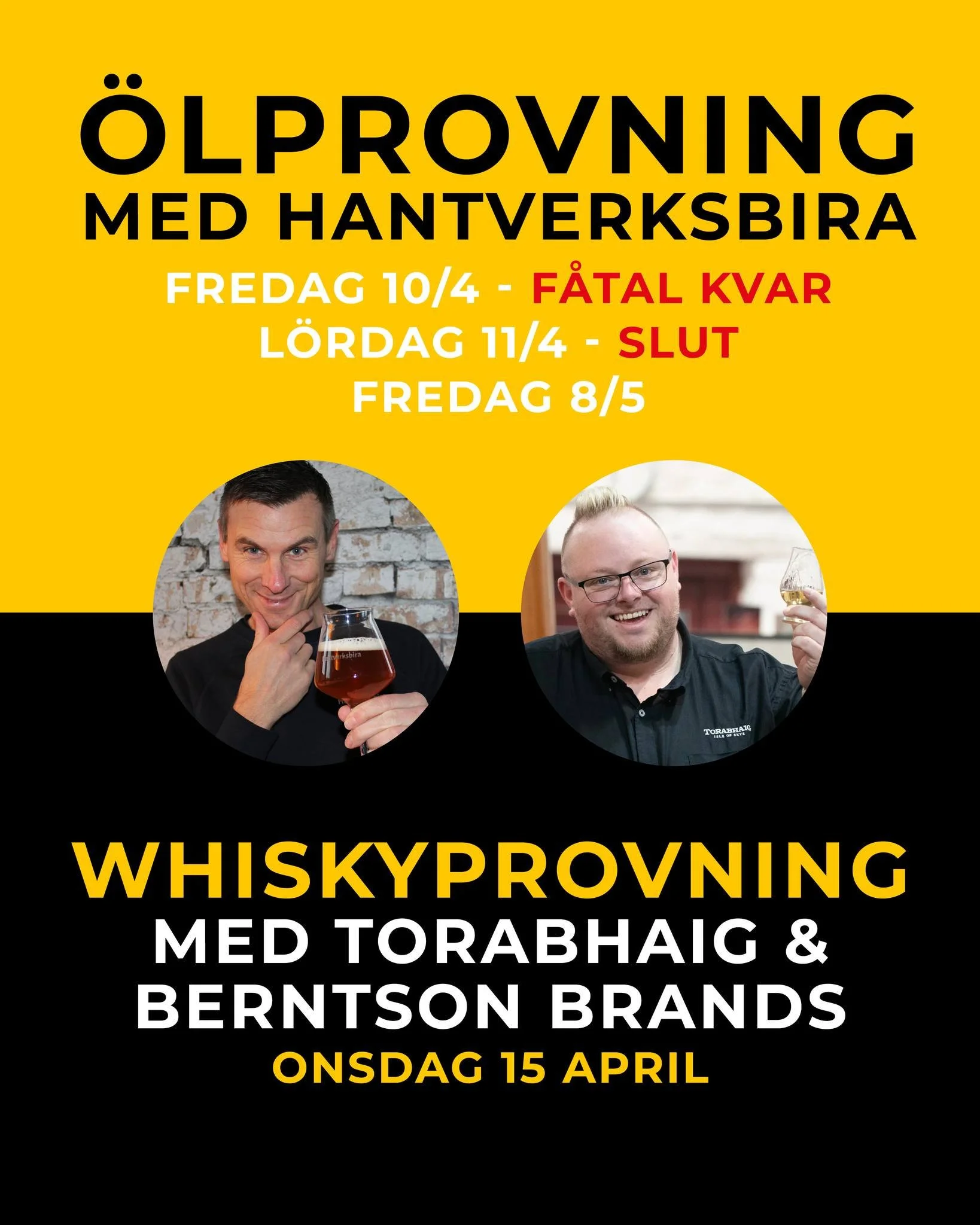 &Auml;n finns det platser kvar p&aring; v&aring;ra provningar i v&aring;r! 🌸
L&auml;s mer p&aring; webben och tjinga dina biljetter! 🎟️
www.pinebrewingcompany.se

#v&aring;rk&auml;nsla #provning #upplevelse #halland #smakupplevelse #whisky #&ouml;l