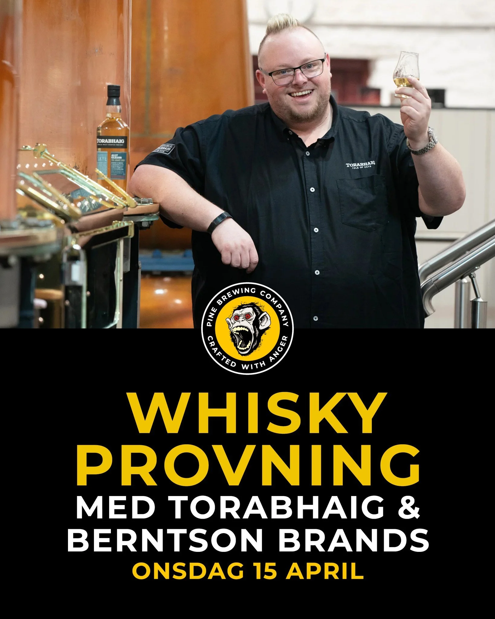 Detta vill du inte missa - nu p&aring; onsdag! 

🥃 Whiskyprovning med Torabhaig fr&aring;n Isle of Skye

Varmt v&auml;lkomna p&aring; whiskyprovning tillsammans med Torabhaig och import&ouml;ren Berntson Brands.

🌊 P&aring; Isle of Skye, d&auml;r v