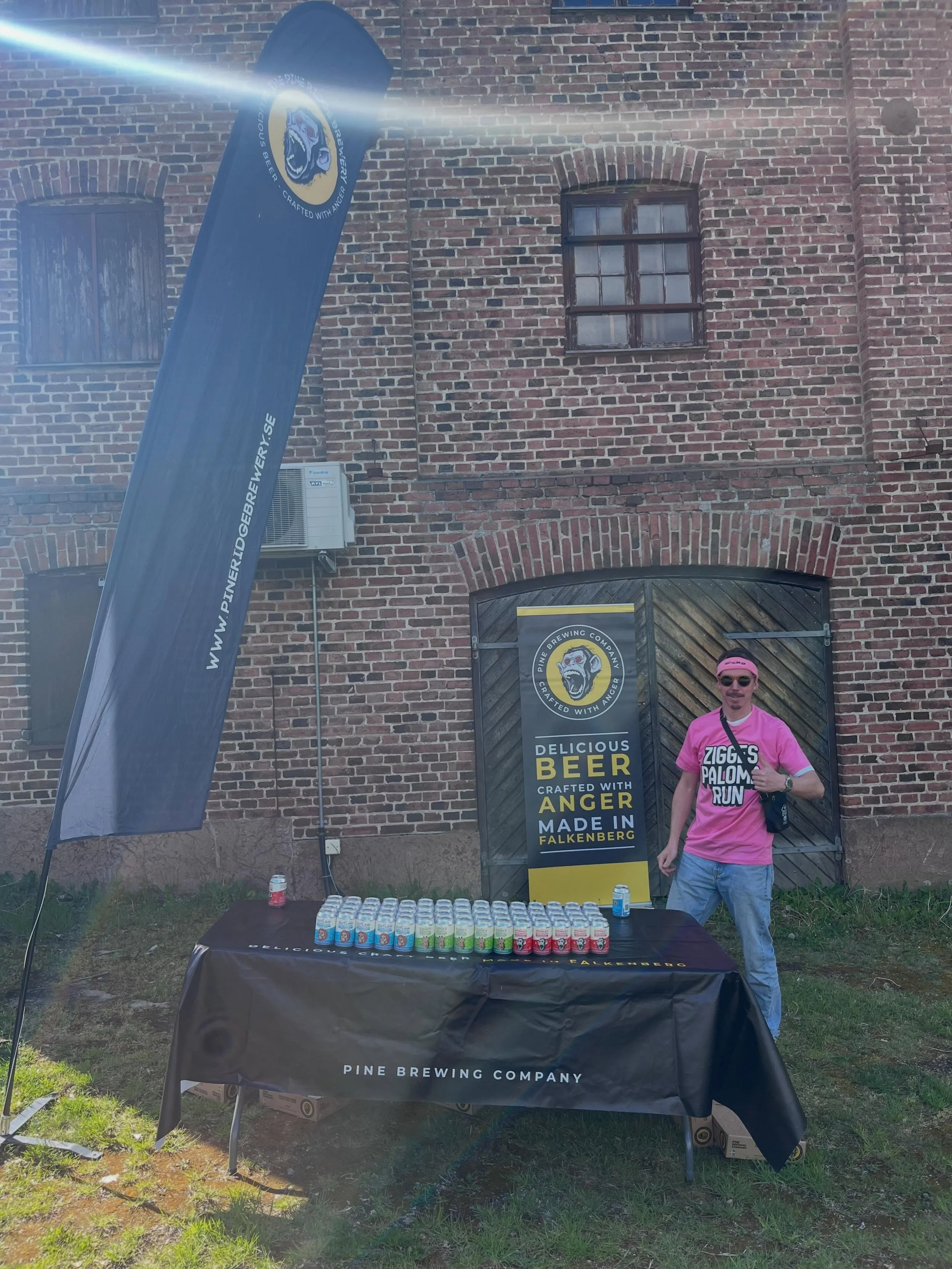 V&auml;tskestation p&aring; Zigges Paloma Run! Snyggt ska det va! 😎