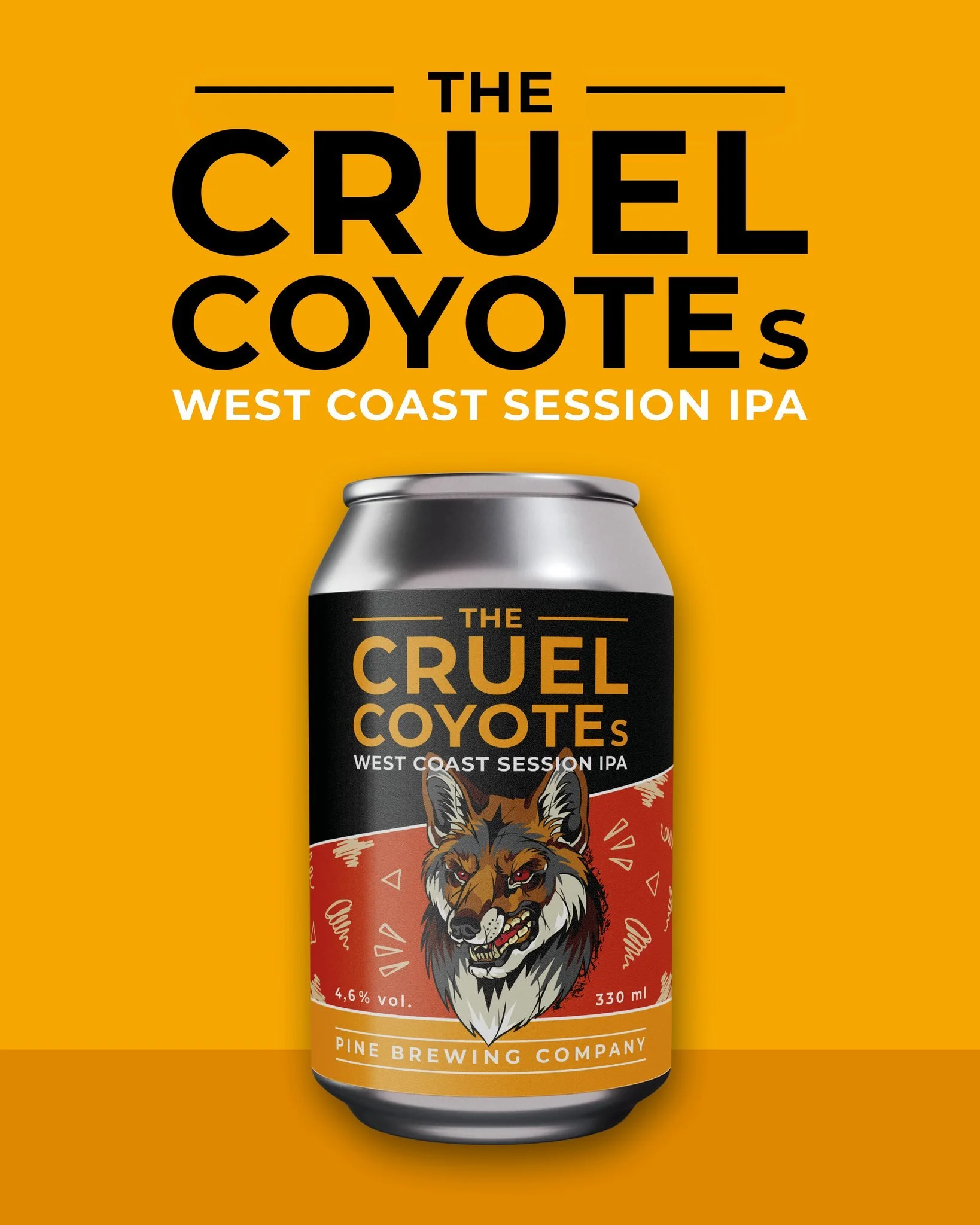 🐺 NYHET! The Cruel Coyote's West Coast Session IPA lanseras p&aring; Systembolaget den 8 juni!

🍺 Pine Brewing Company lanserar The Cruel Coyote&rsquo;s West Coast Session IPA, en humledriven IPA med ren beska, l&auml;tt kropp och tydlig v&auml;stk