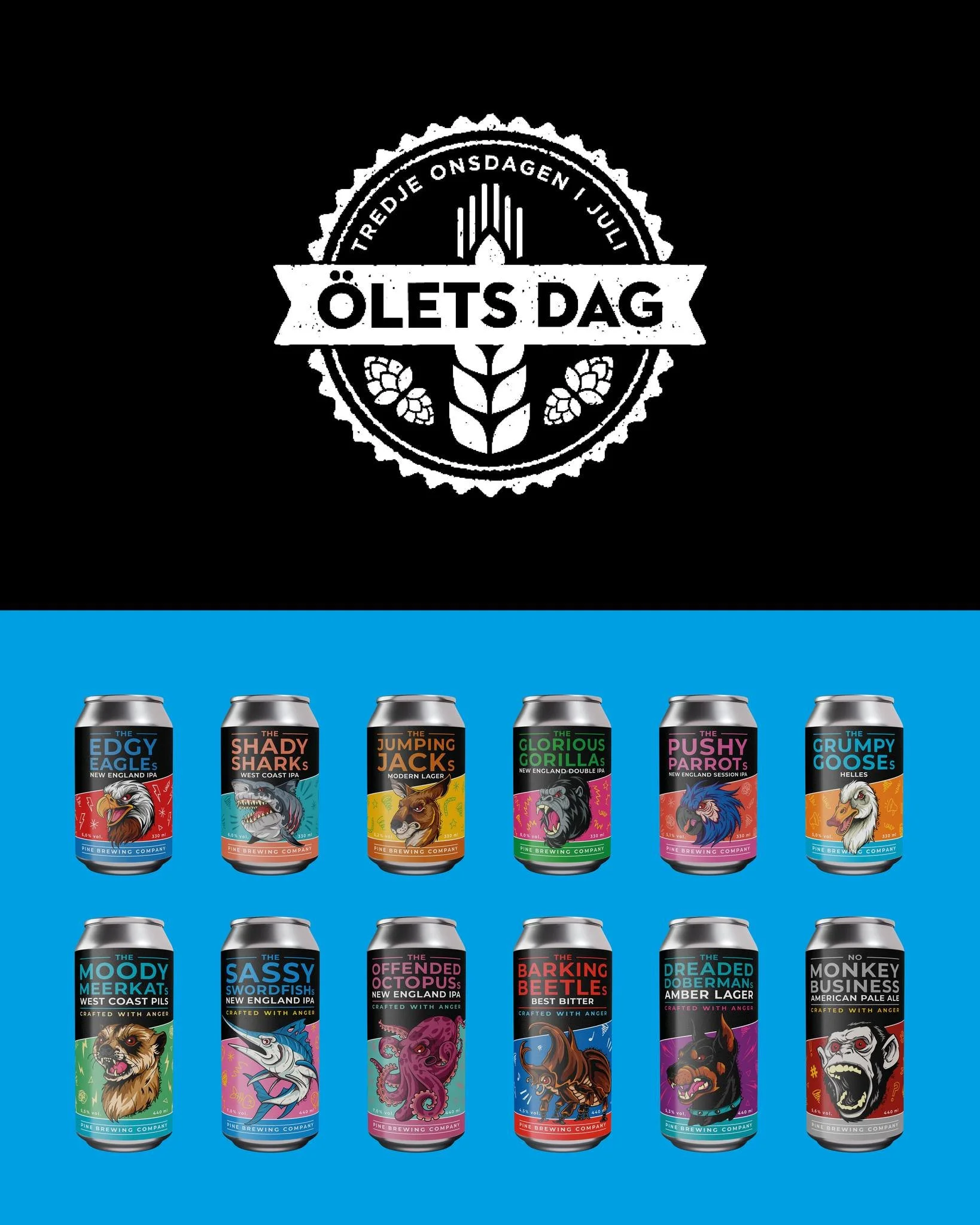🍻 Fira &Ouml;lets dag med oss!

🍖 P&aring; onsdag bjuder vi in till en dag fylld av hantverks&ouml;l, BBQ och sk&ouml;n st&auml;mning. Passa p&aring; att smaka dig igenom v&aring;rt stora &ouml;lutbud och f&ouml;lj med bakom kulisserna i bryggeriet
