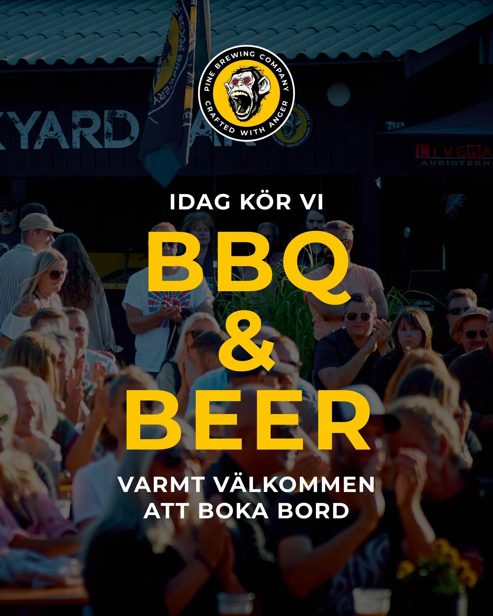 🔥 Idag k&ouml;r vi BBQ &amp; Beer! 🍖
💛 Varmt v&auml;lkomna att boka bord
https://www.pinebrewingcompany.se/bokabord