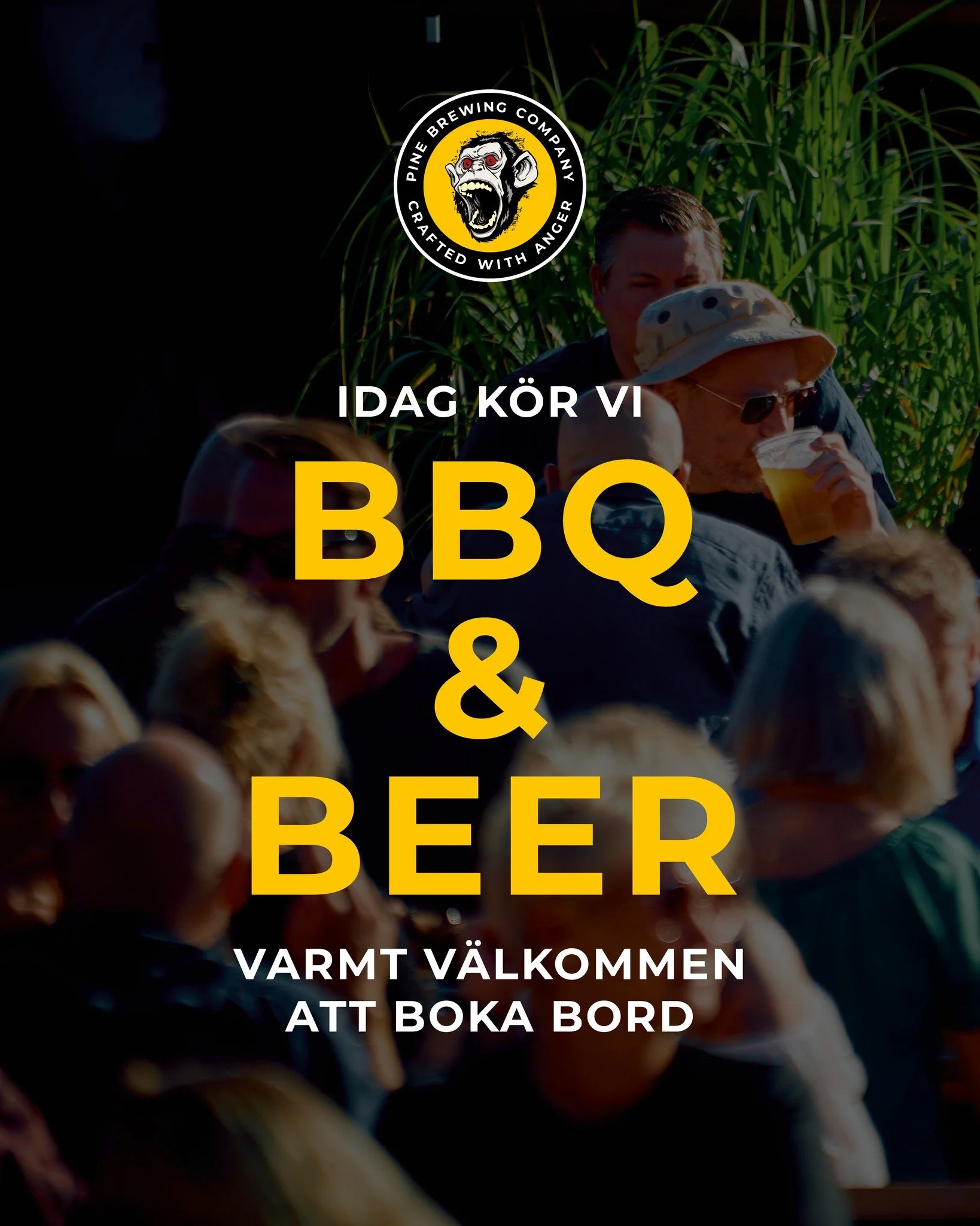 🌞 Idag k&ouml;r vi BBQ &amp; Beer! 🌽
Varmt v&auml;lkomna att boka bord: ✨
https://www.pinebrewingcompany.se/bokabord