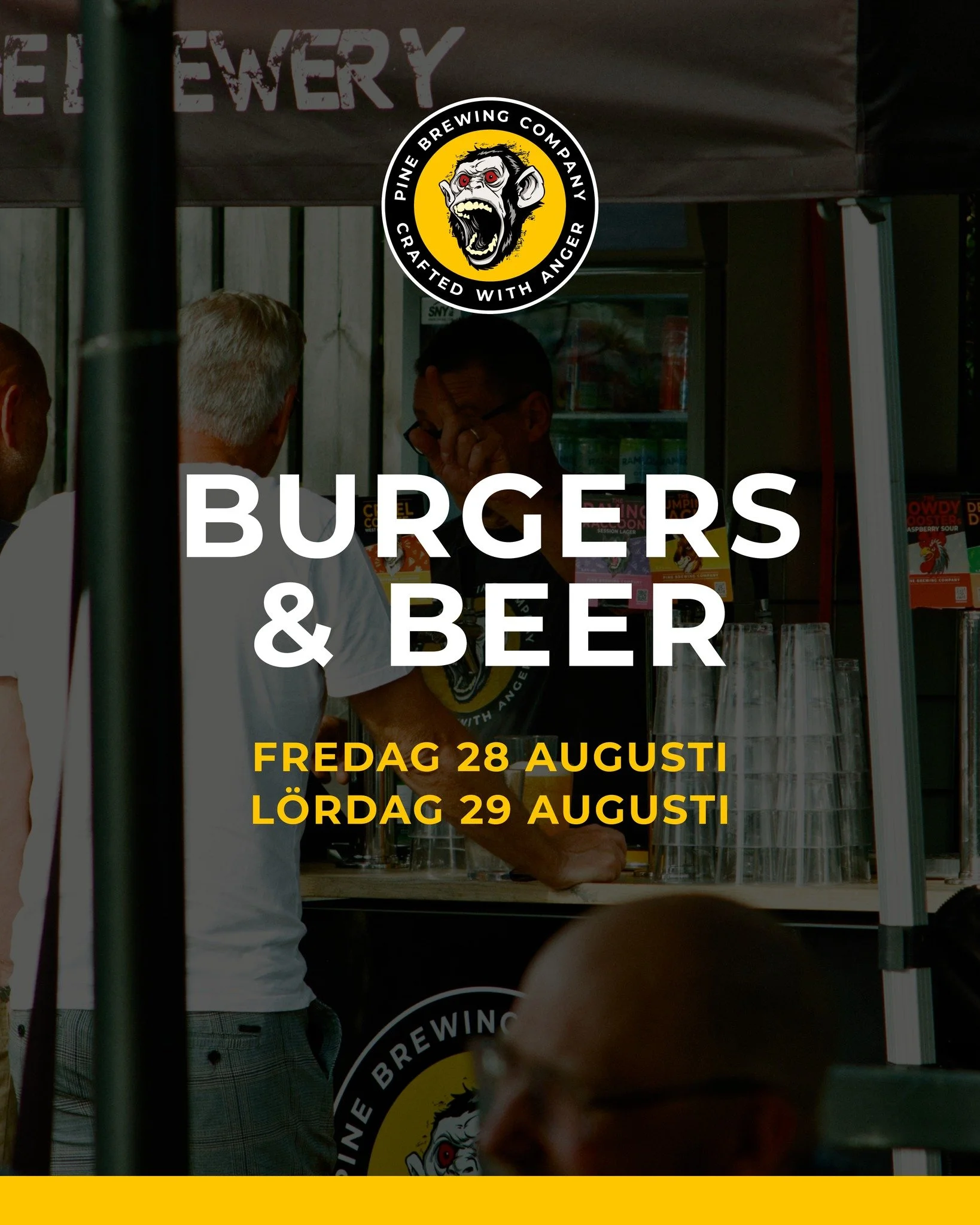 🍔🍺 &Ouml;ppet ikv&auml;ll och imorgon f&ouml;r Burgers &amp; Beer, kl. 17&ndash;22!

Varmt v&auml;lkommen att sv&auml;nga f&ouml;rbi! 💛

#BurgersAndBeer #Burgers #Beer #Falkenberg