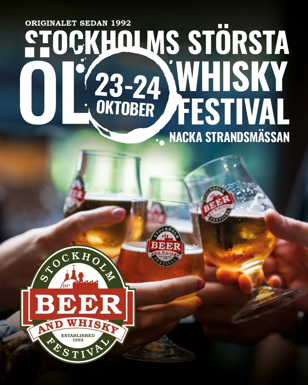 💛 I helgen &aring;ker vi till Stockholm! 

Vi kan knappt tro att det redan har g&aring;tt ett helt &aring;r sedan vi senast st&auml;llde ut p&aring; Stockholm Beer &amp; Whisky Festival! 🤩

I helgen &auml;r det &auml;ntligen dags igen &ndash; vi se