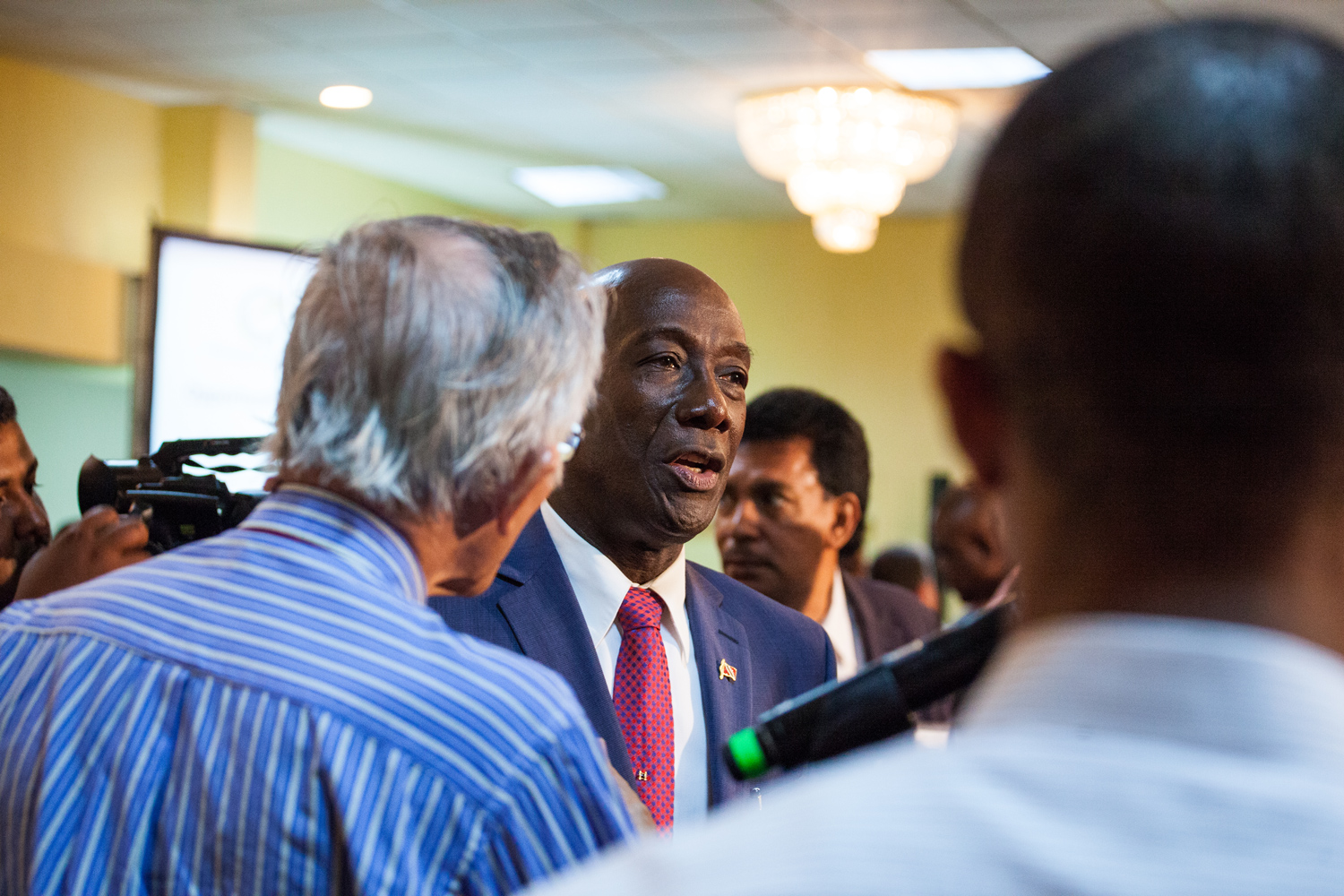 Opposition Leader Dr. Keith Rowley at a recent event sponsored by the Energy Chamber. Photo by Mark Gellineau