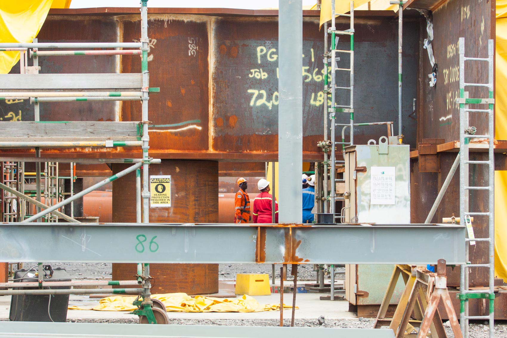 TOFCO's waterfront facility at Labidco Estate, La Brea. Photo by Mark Gellineau