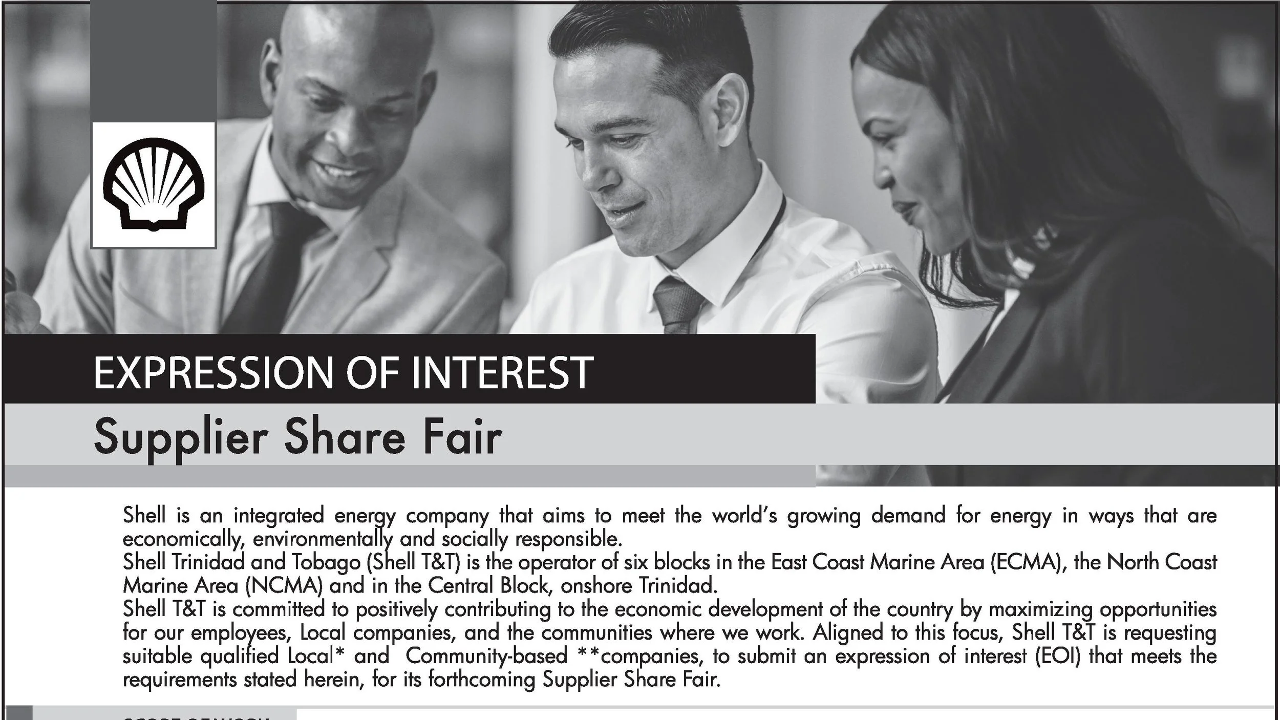 Shell: Expression of Interest - Supplier Share Fair 