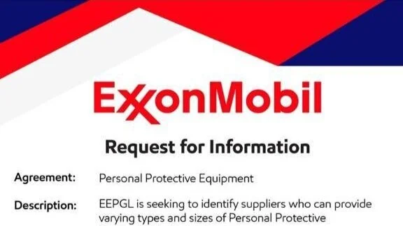 Exxon Request for Information: Personal protective equipment 