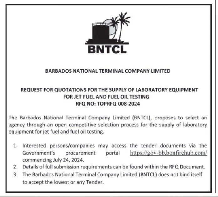 BNOC - RFQ for supply of lab equipment for jet fuel and fuel oil testing