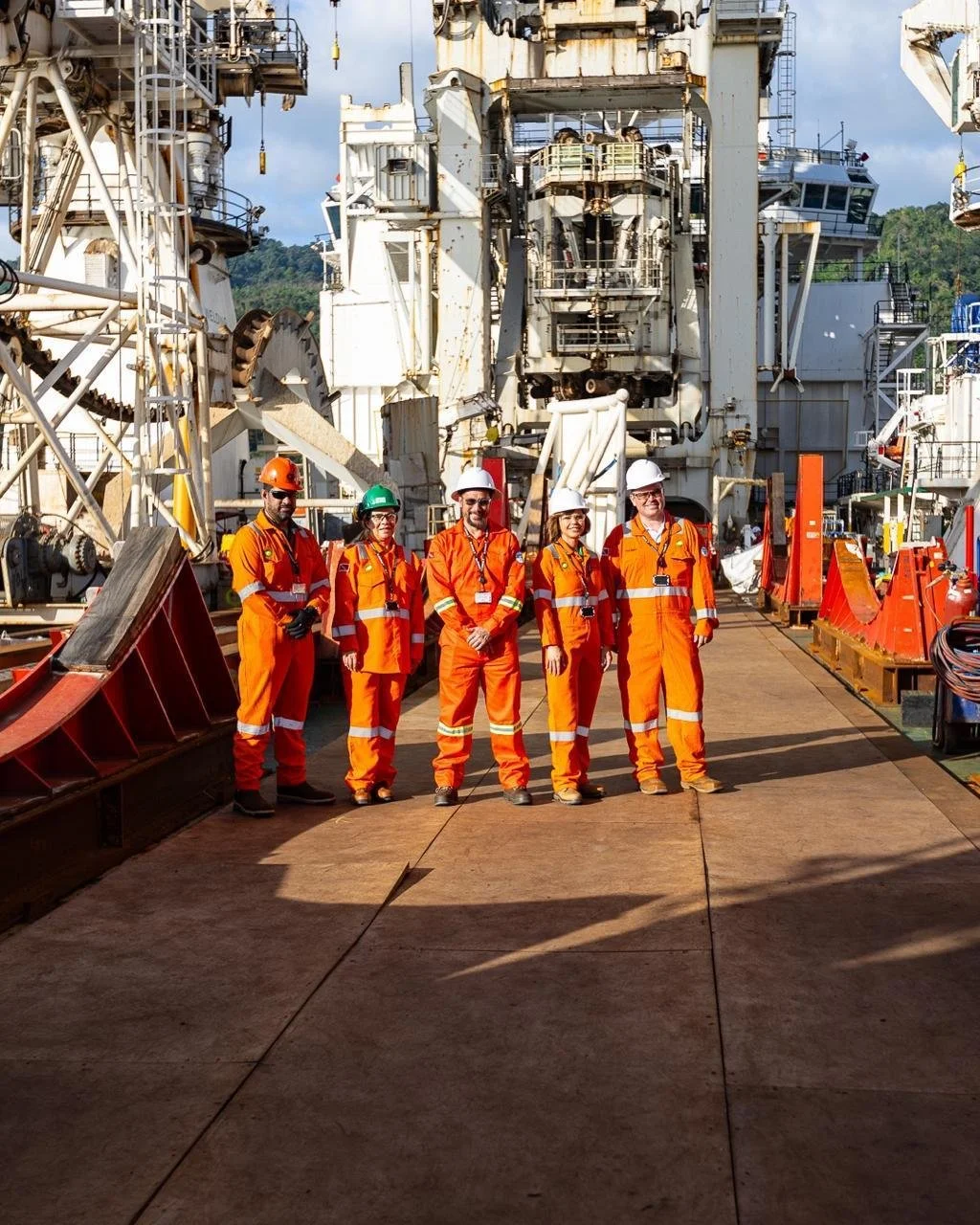 Minister Young commends local content at Bptt’s Cypre project vessel tour