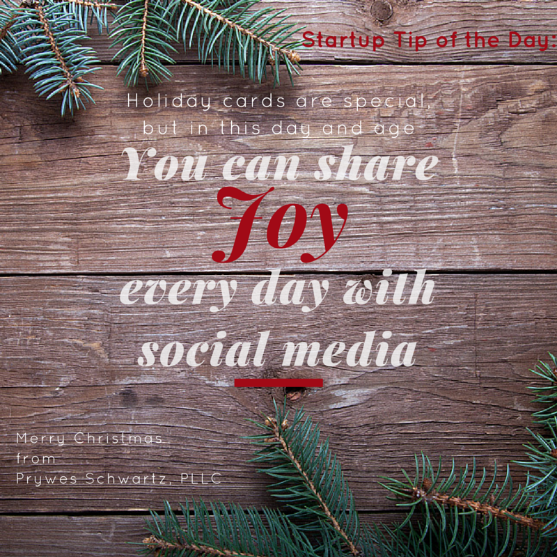 Startup Tip of the Day (Christmas Edition) - Share Joy Every Day