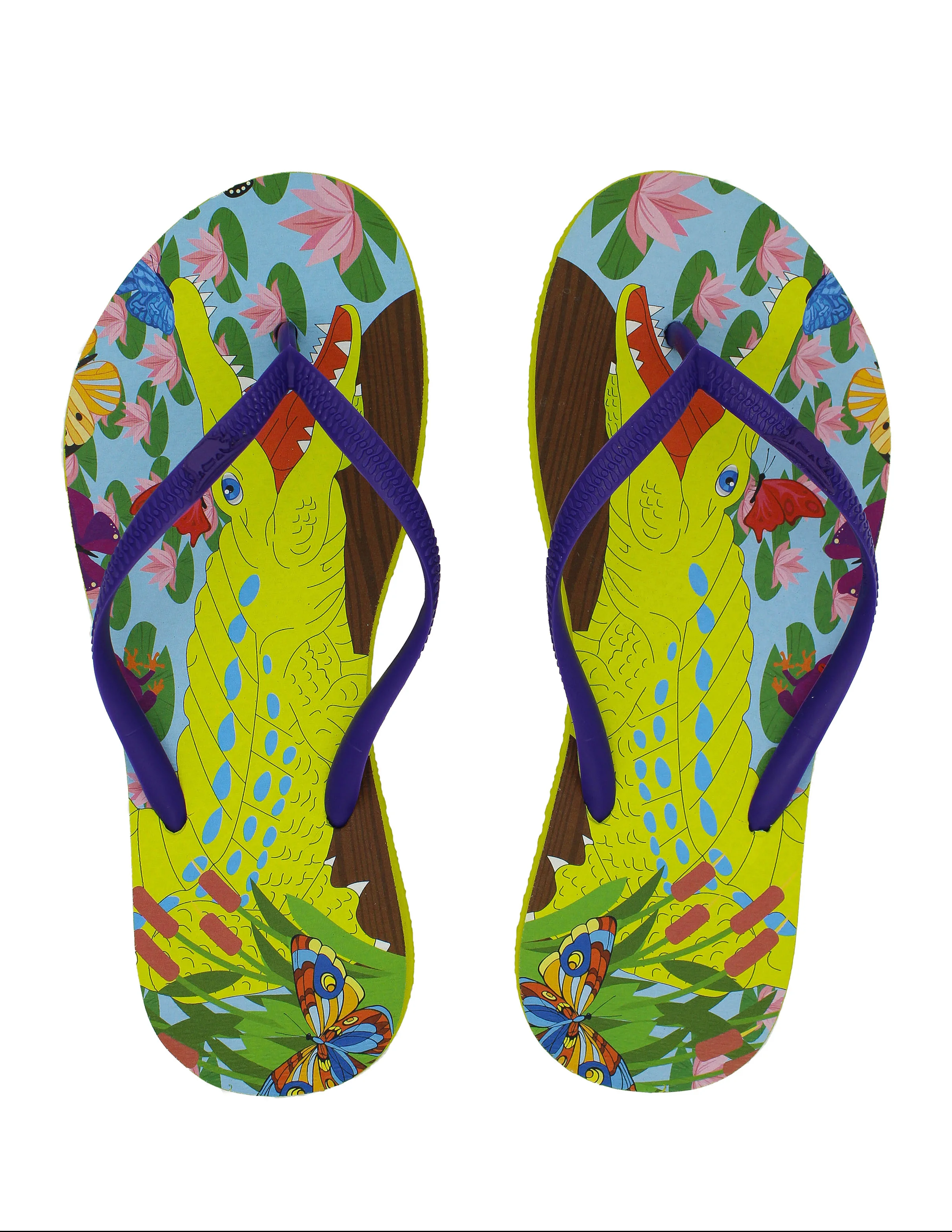 Crocodile flip flop