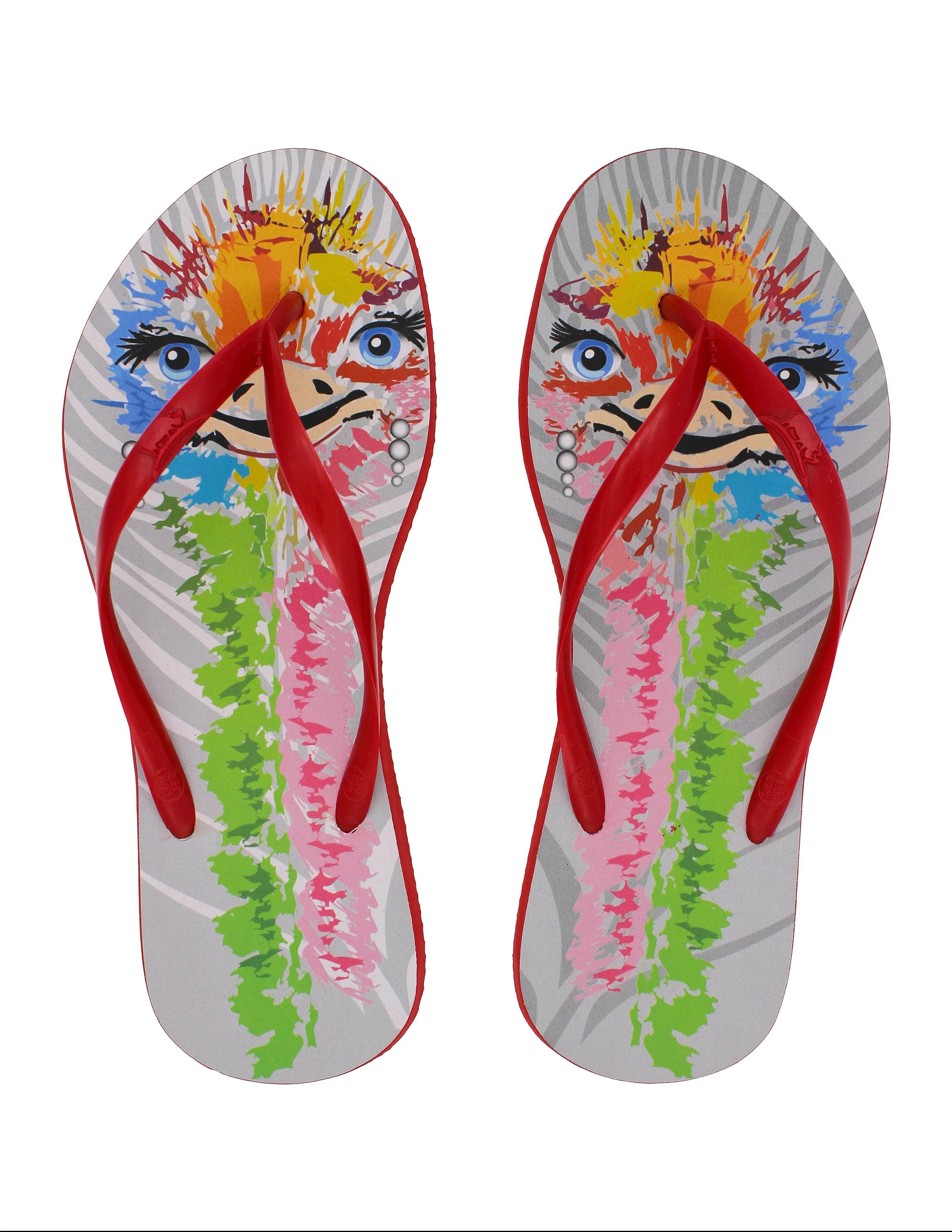 Ostrich flip flop