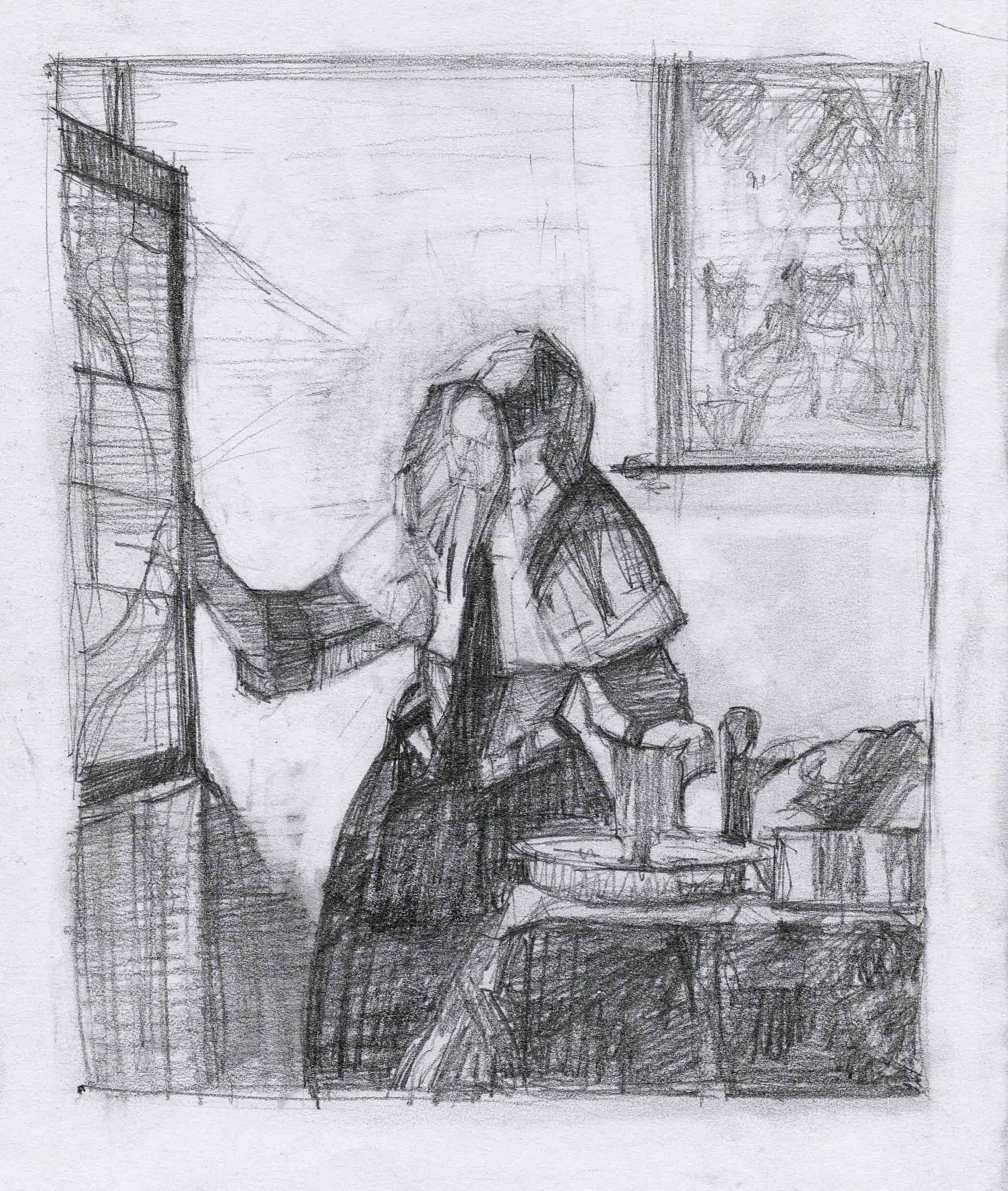 Vermeer Drawn at the Met