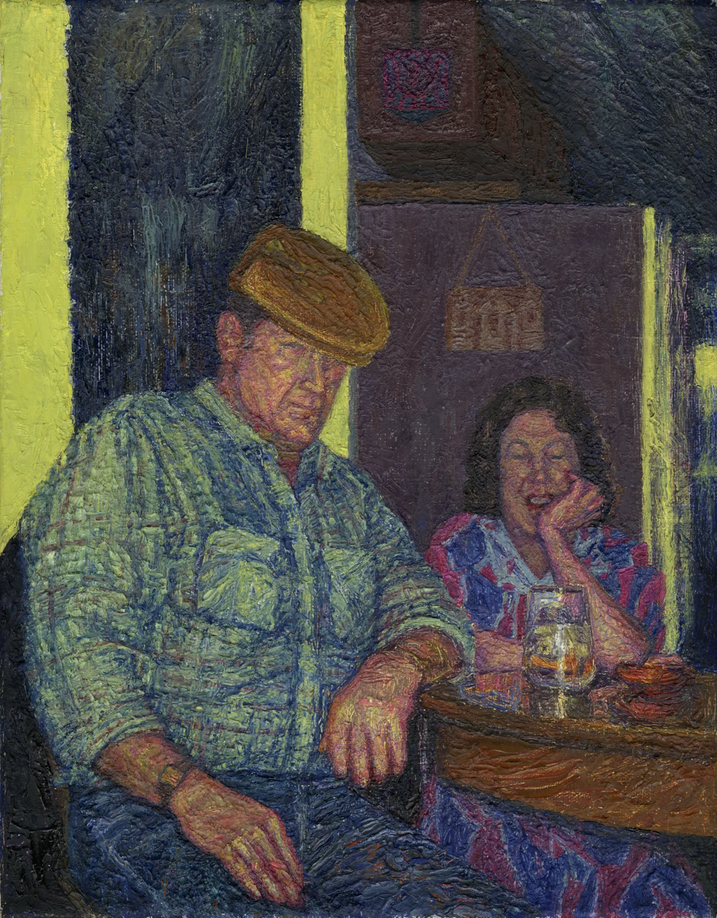Scotch, oil on canvas, 14" x 11"