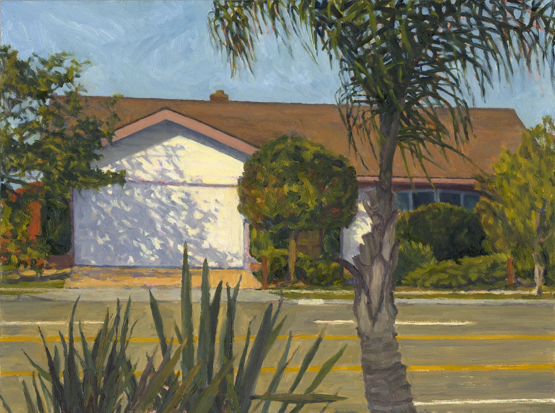 The House Where My Mother Died, 2019, oil on panel, 9” x 12”