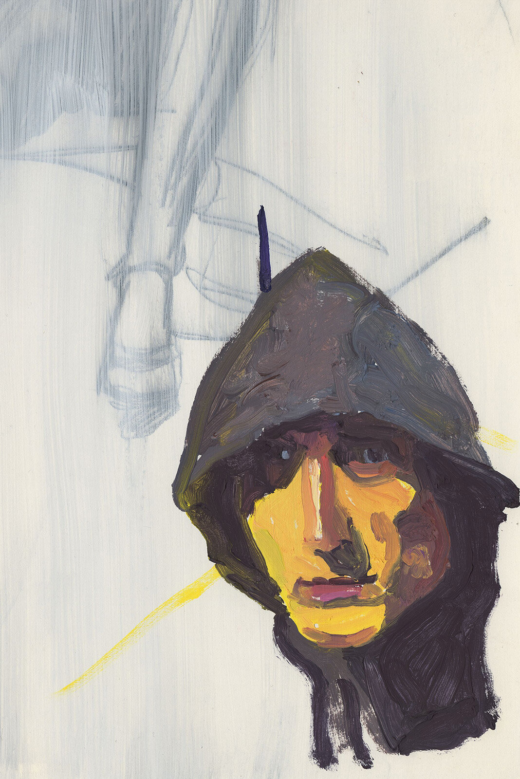 Hooded, Aug. 23, 2020 (30-minute painting)