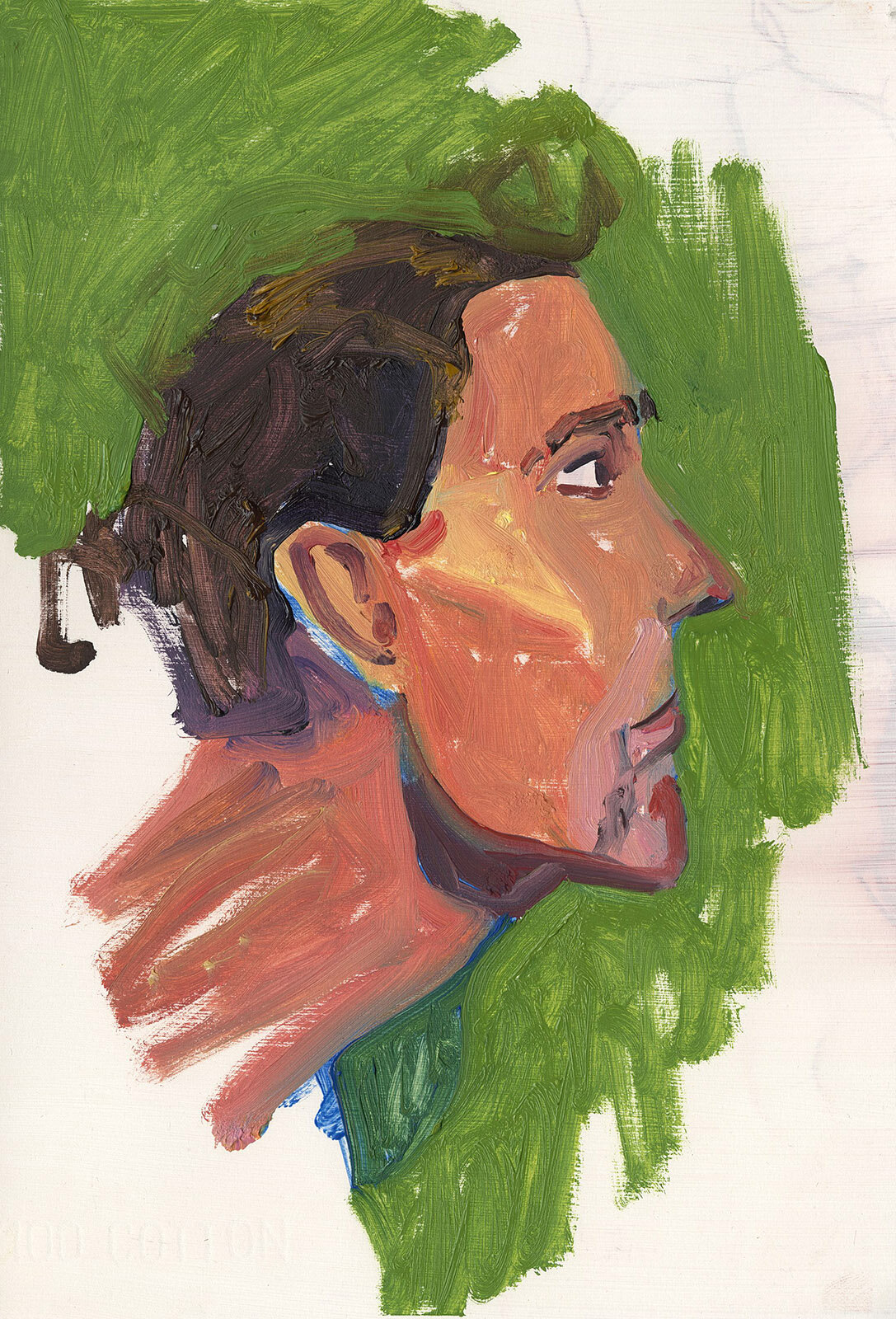 Étienne Profile, July 18, 2021 (20-minute painting) 