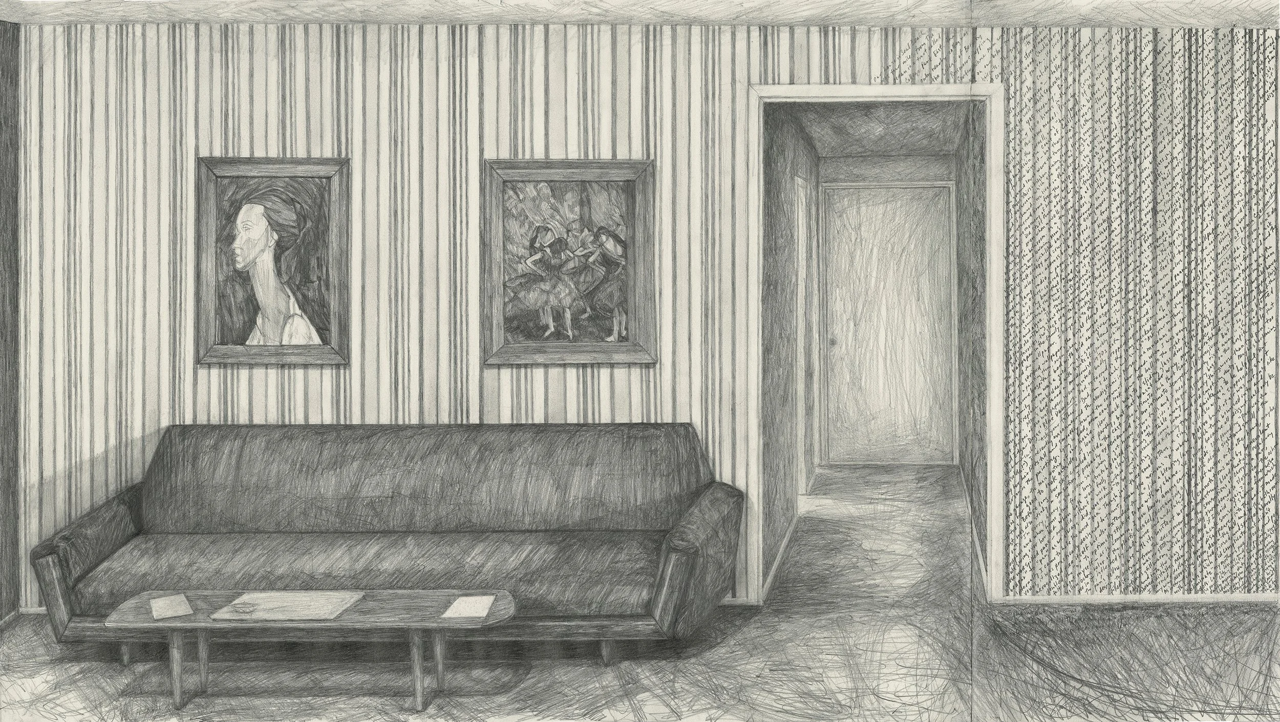 Remembered Interior with Story on the Wall