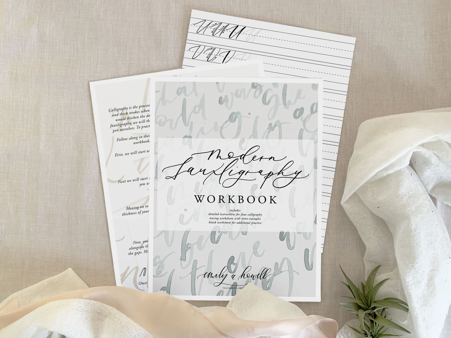 MODERN CALLIGRAPHY WORKBOOK - FAUXLIGRAPHY — Emily A Howell