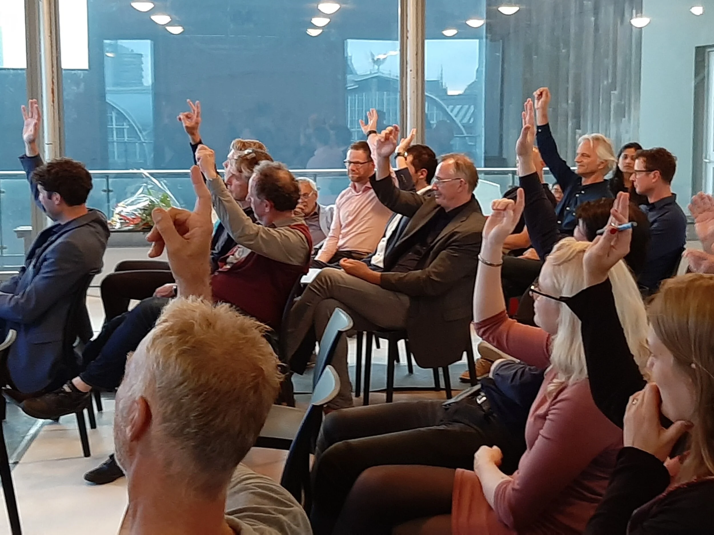 De stemming tijdens de Algemene Ledenvergadering van de BNSP