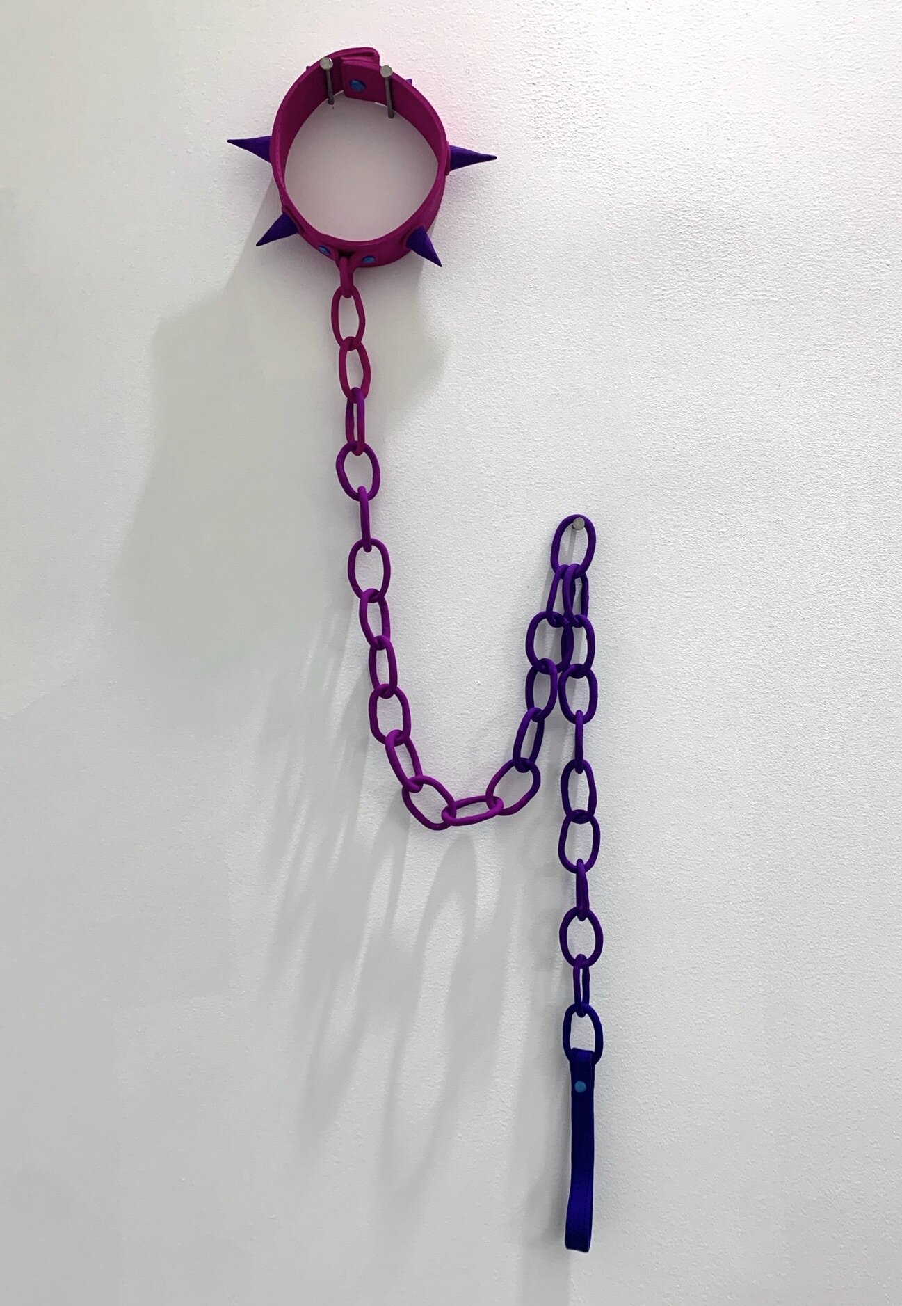   Vincent Cy Chen    Veronica   2021   Stoneware, resin clay, acrylic paint   61 x 9 1/4 x 2 inches    INQUIRE  