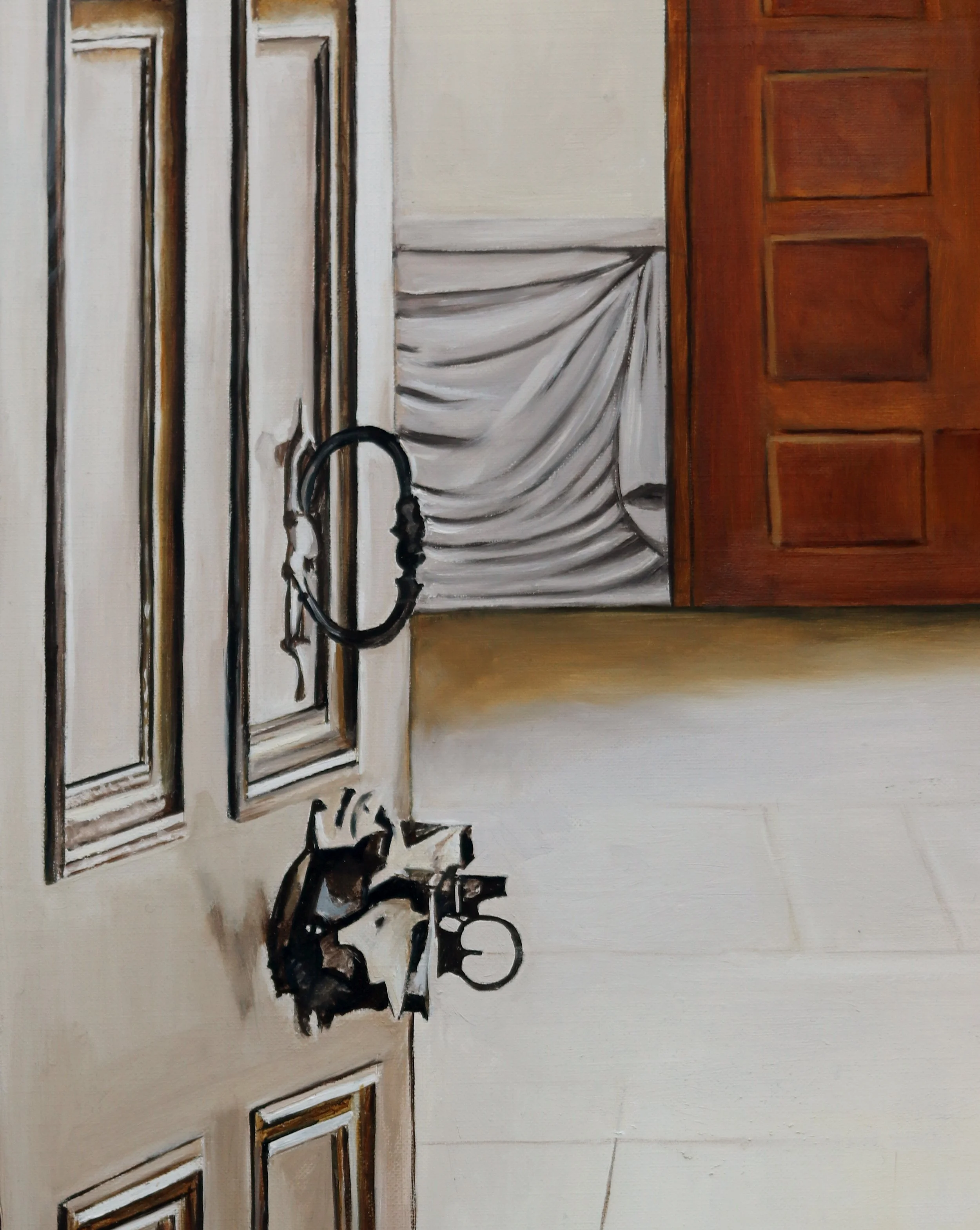  Charlotta Westergren  Those Who Toil In This Place  2020  oil on linen  60 x 72 inches  Detail 