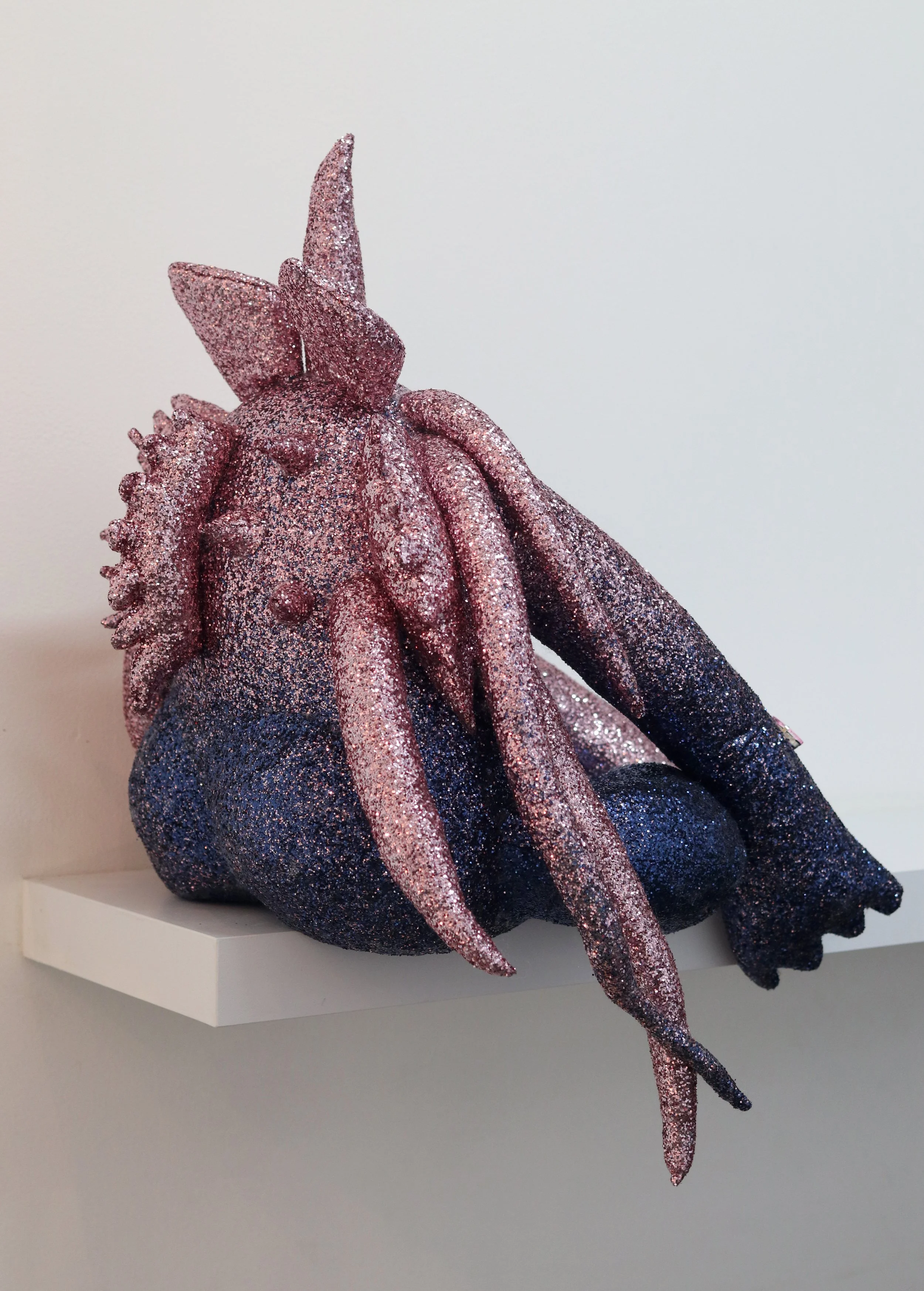  Uta Bekaia  Great Creatures from Safe Spaces, No.1  2021  Faux fur, velvet embroidery and rhinestones  19 x 17 x 17 inches (unique)   INQUIRE  