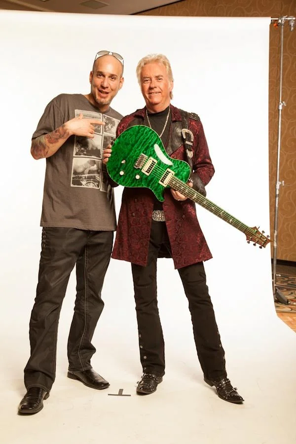 Jonathan Seti with Rock and Roll Hall of Famer Howard Leese.