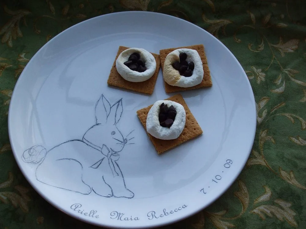 Bunny cake plate with smores.jpg