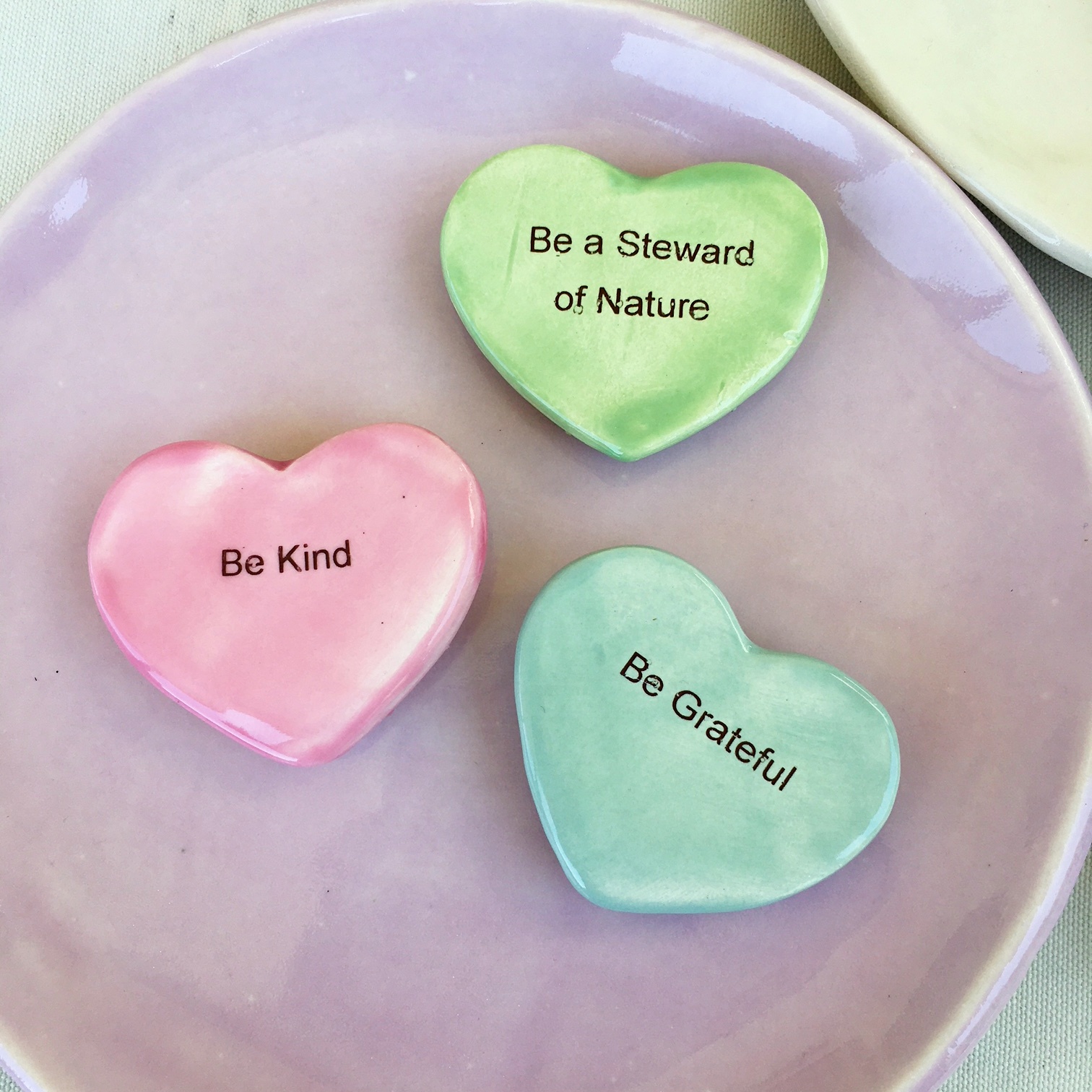 Love magnets on plate 2 .JPG