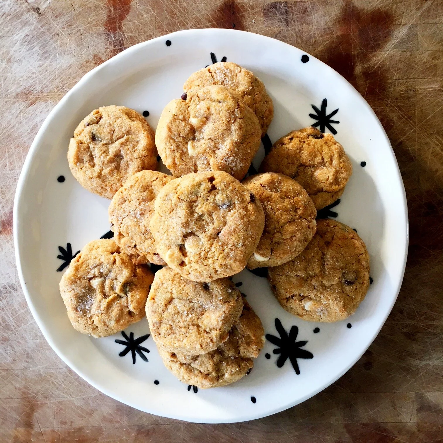 Joy cookie plate with cookies.JPG
