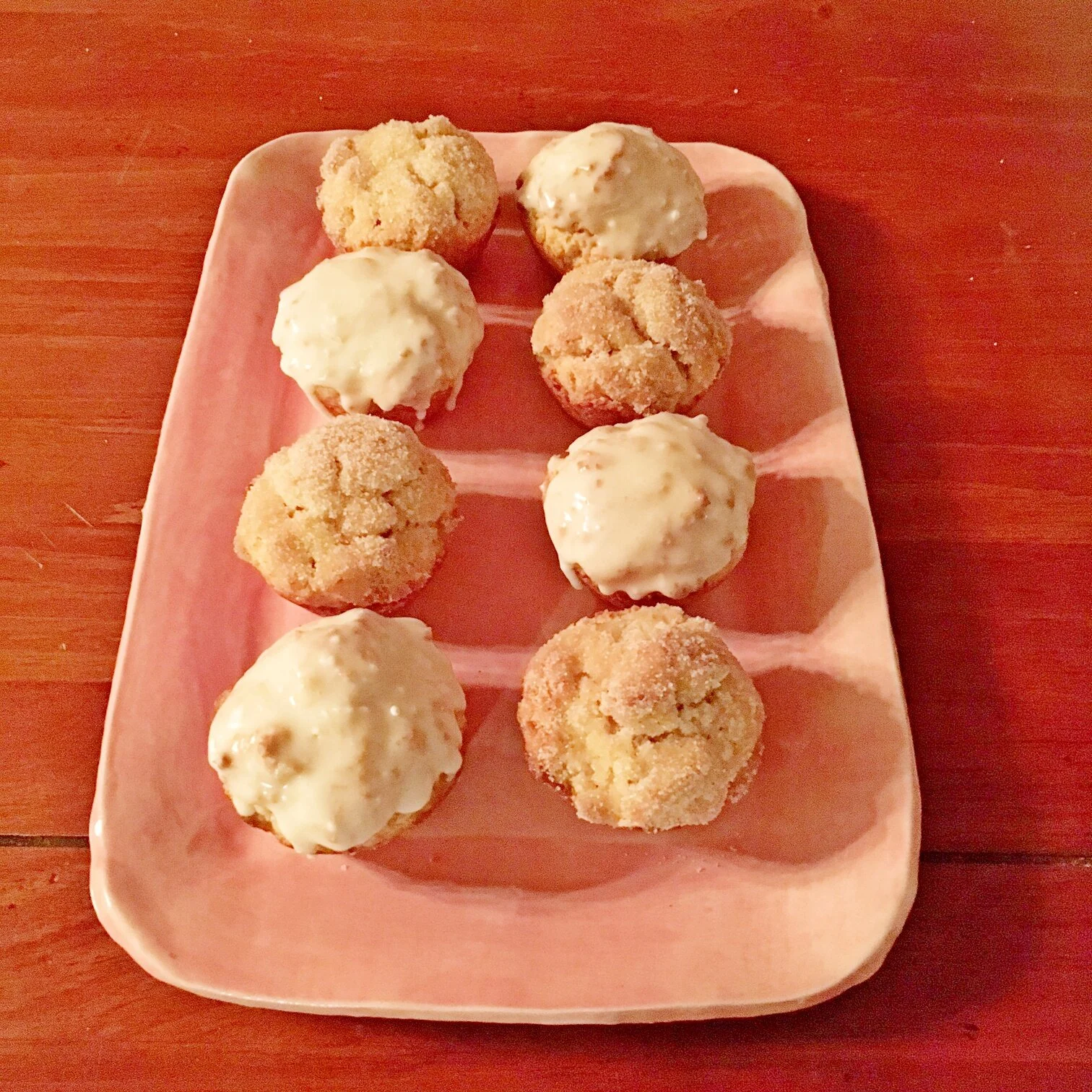 Pink Platter with Donuts.JPG
