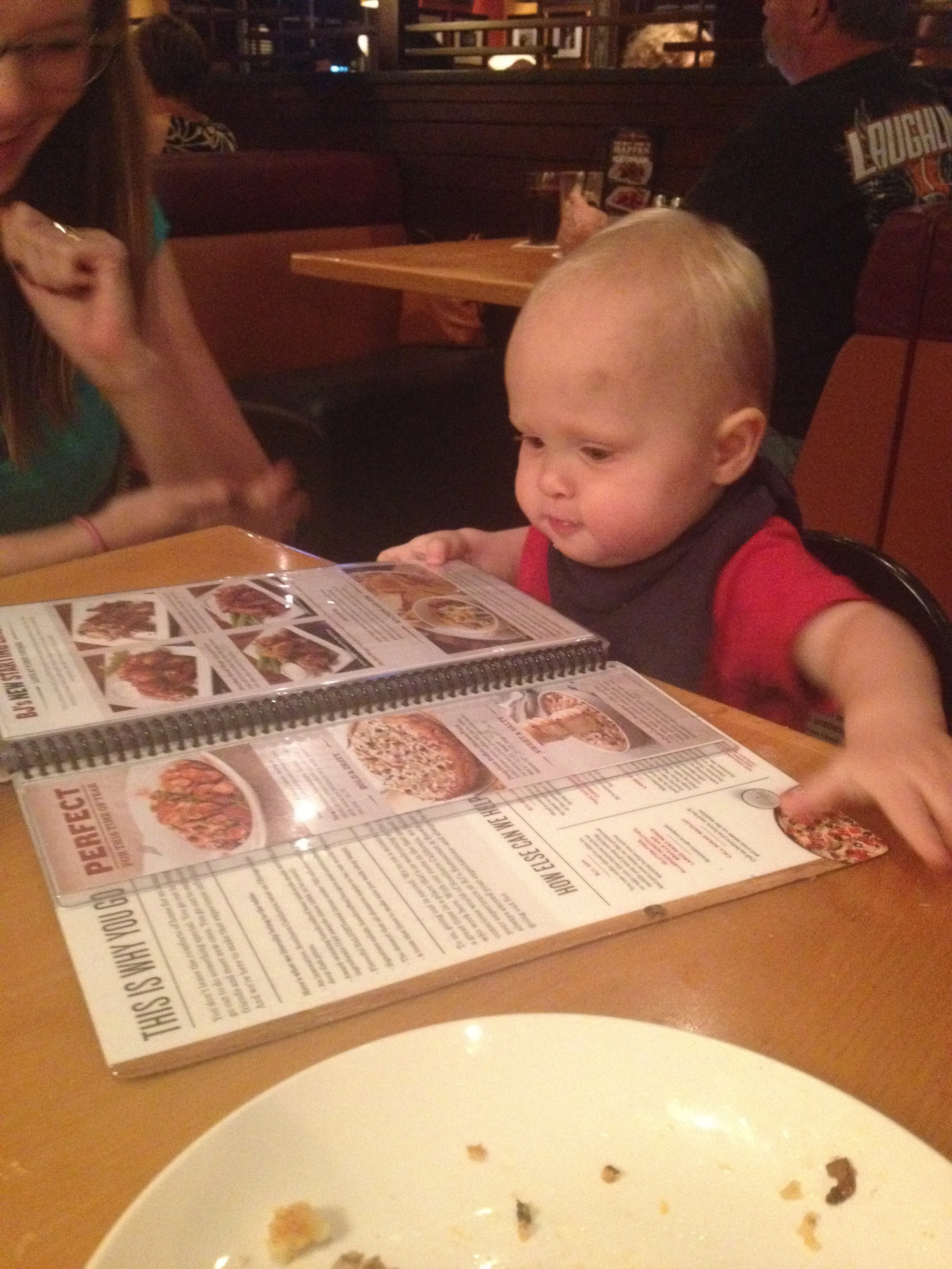 henry pondering what to order 