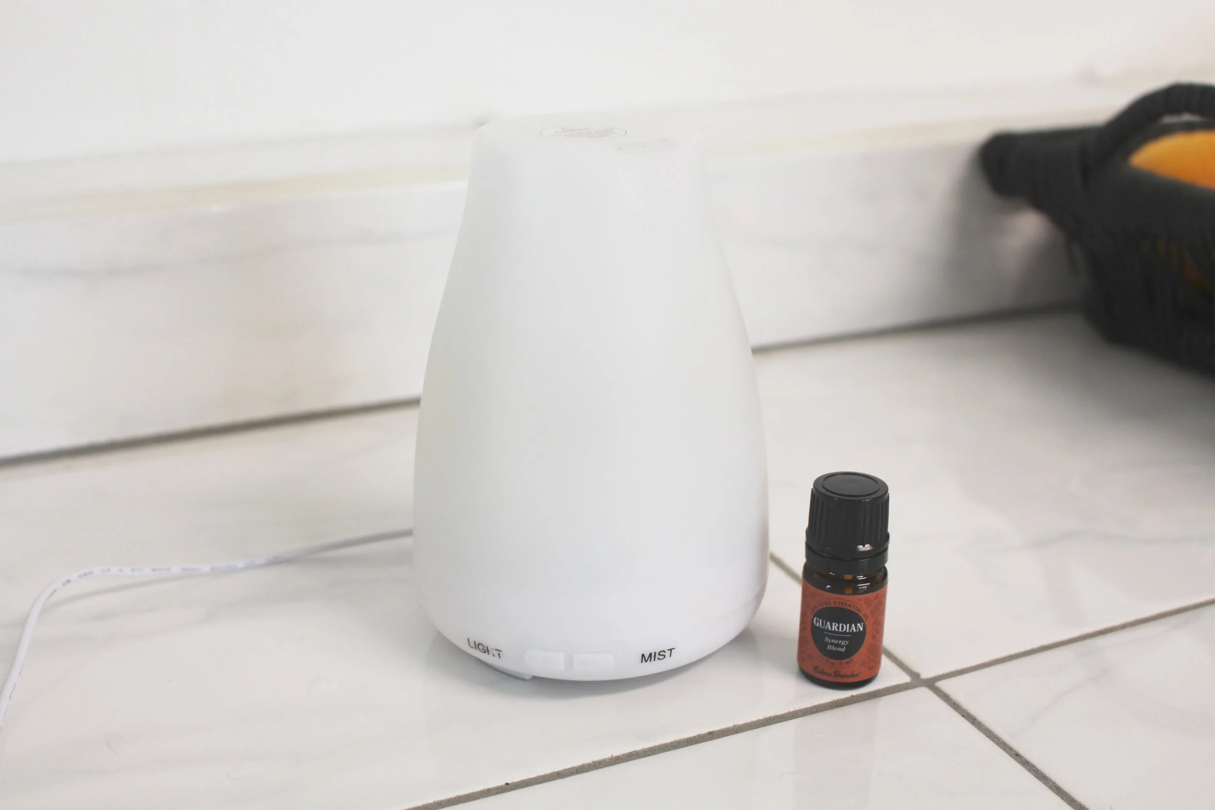 My cute little diffuser that I linked above :) it's small but has worked great for our needs! It even has a setting to change color which the kids love. 