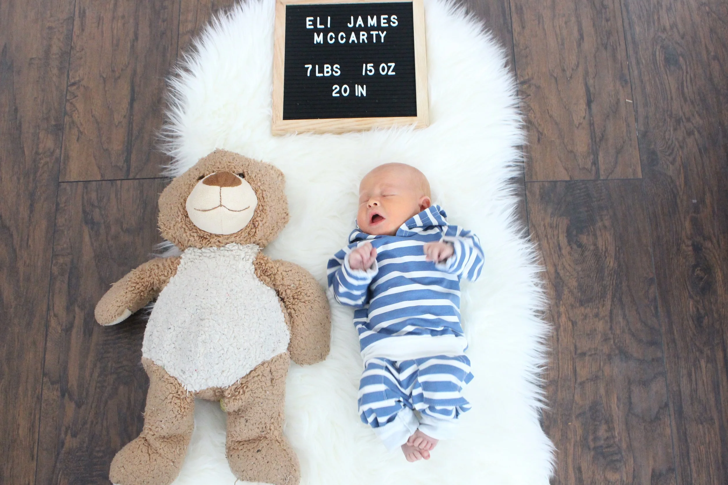 Baby sneezes