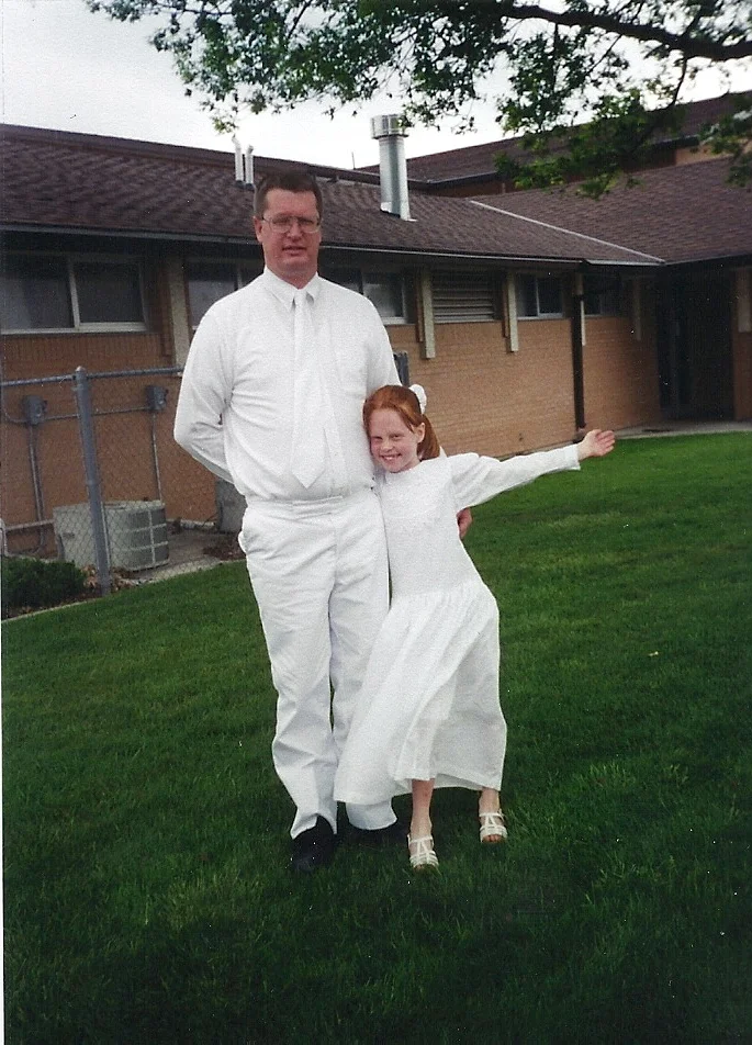 2000 May Daddy, 35, and Chelsie, 8, ready for Chelsie's baptism!.jpg