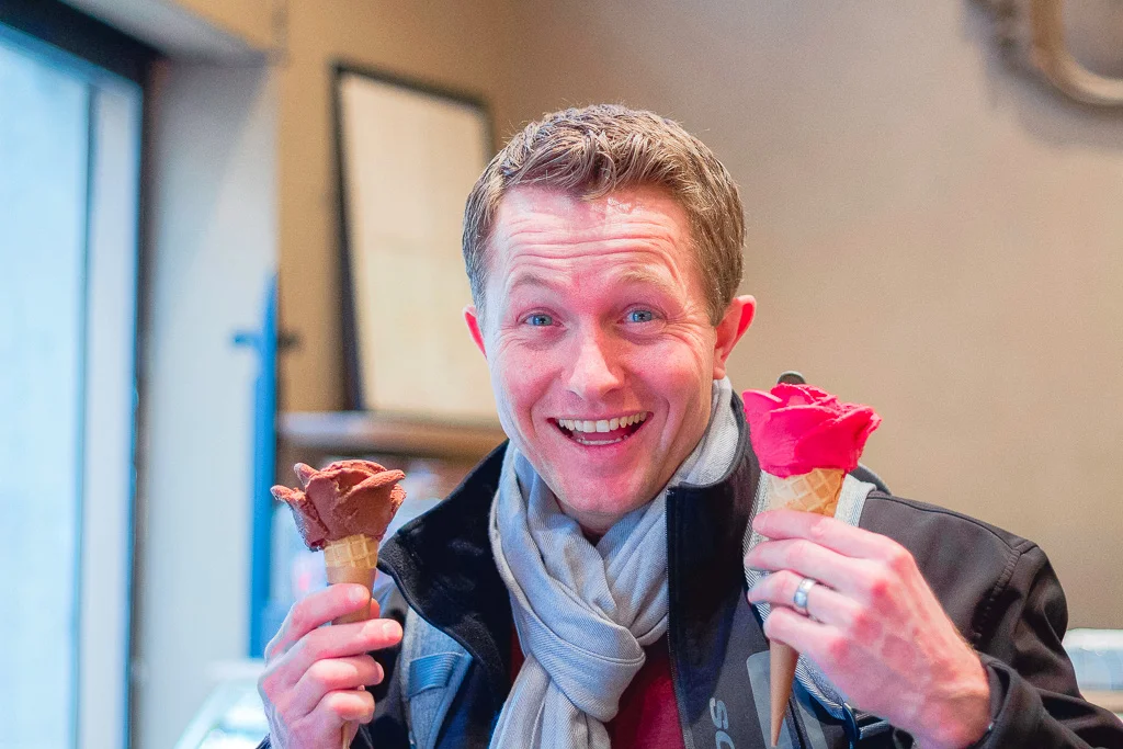 More gelato- at our favorite place called Amorino! They had them in France too.