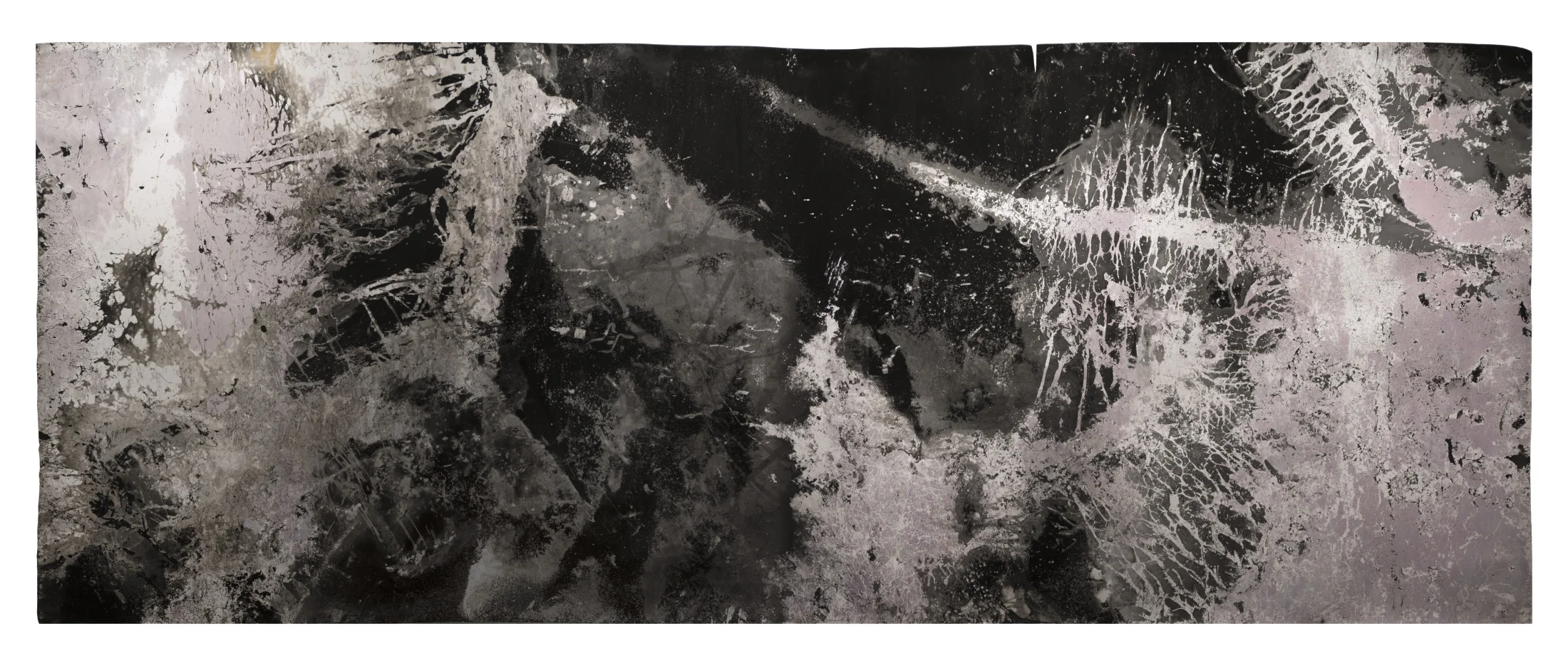 Ice Moon II, 2018, 10'3" x 3'6", Silver Gelatin Print